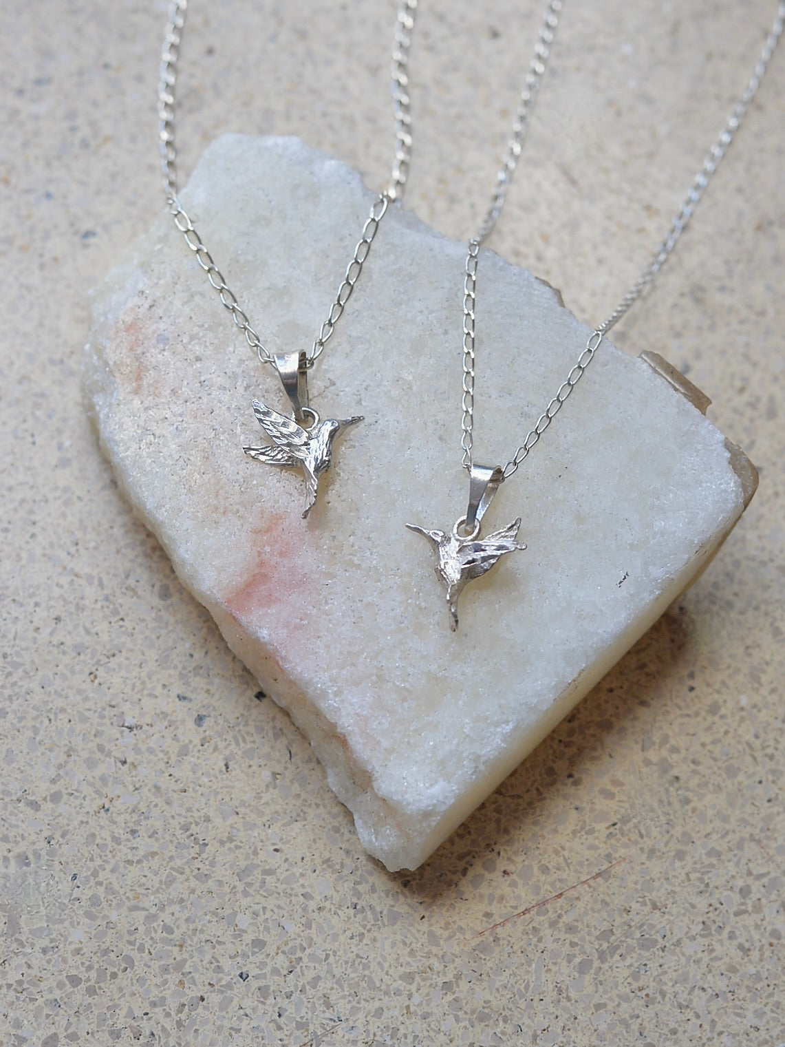 【1/22頃発送予定】Mexican Silver925 ハチドリ チャームネックレス