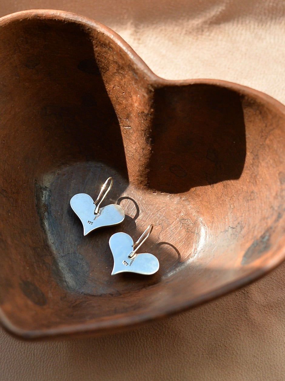 Mexican Silver925 ハートフックピアス