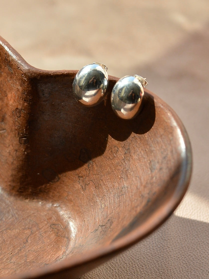 Mexican Silver925 オーバルピアス