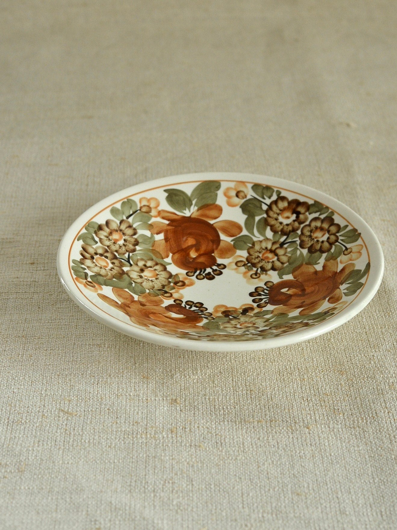 ヴィンテージ ヴウォツワヴェク陶器 中深皿 壁掛け