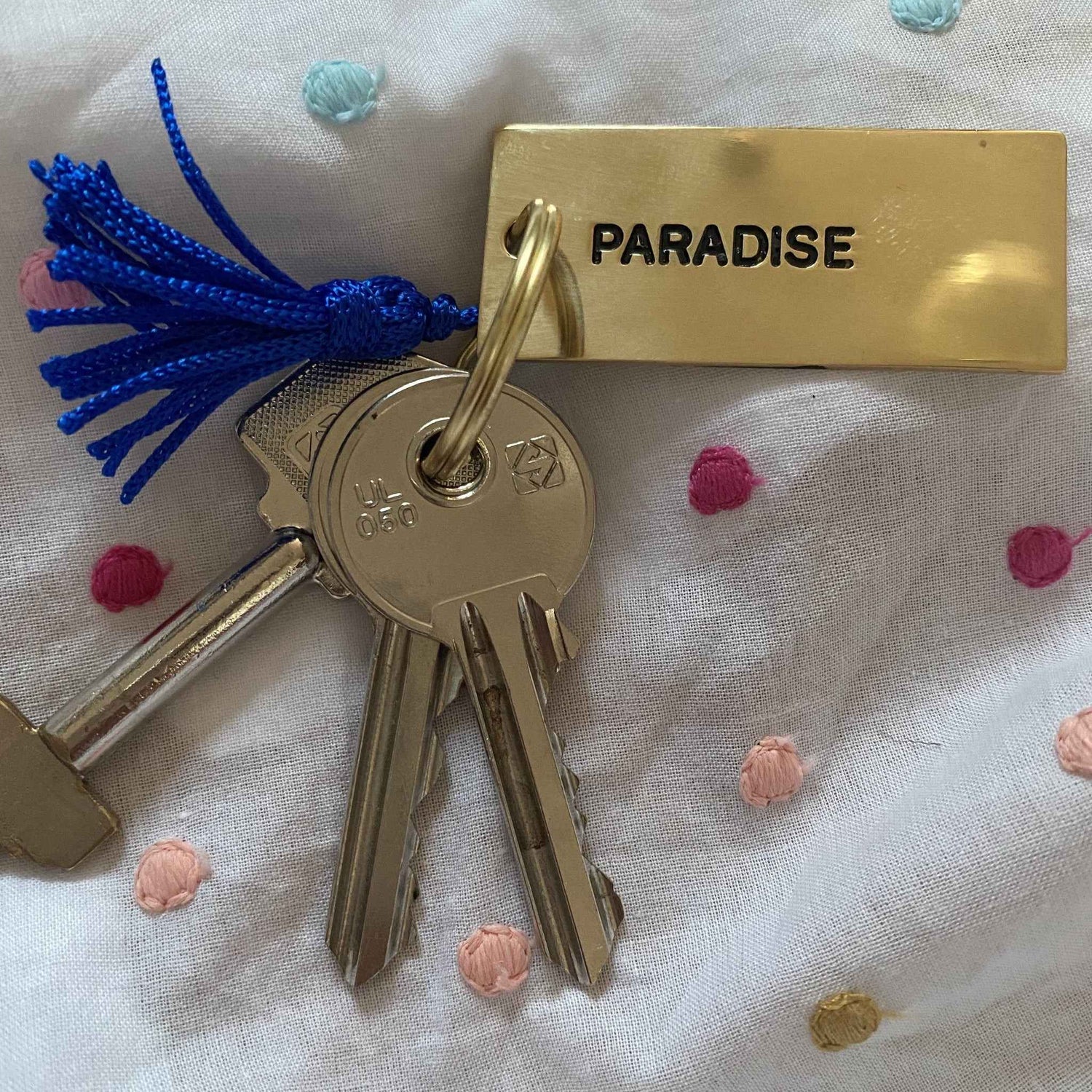 キーリング 刻印入り 真鍮 キーホルダー