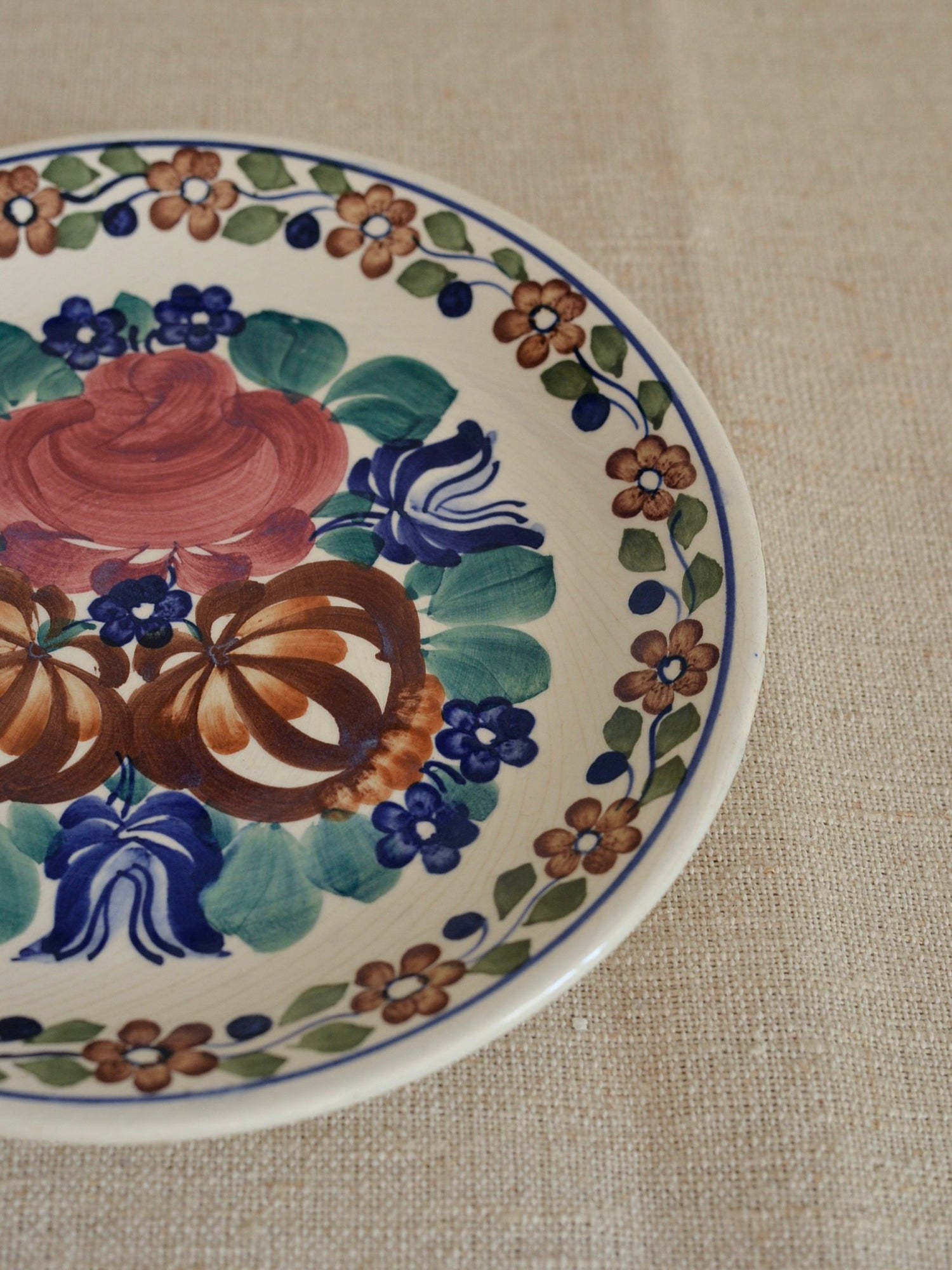 ヴィンテージ ヴウォツワヴェク陶器 プレート