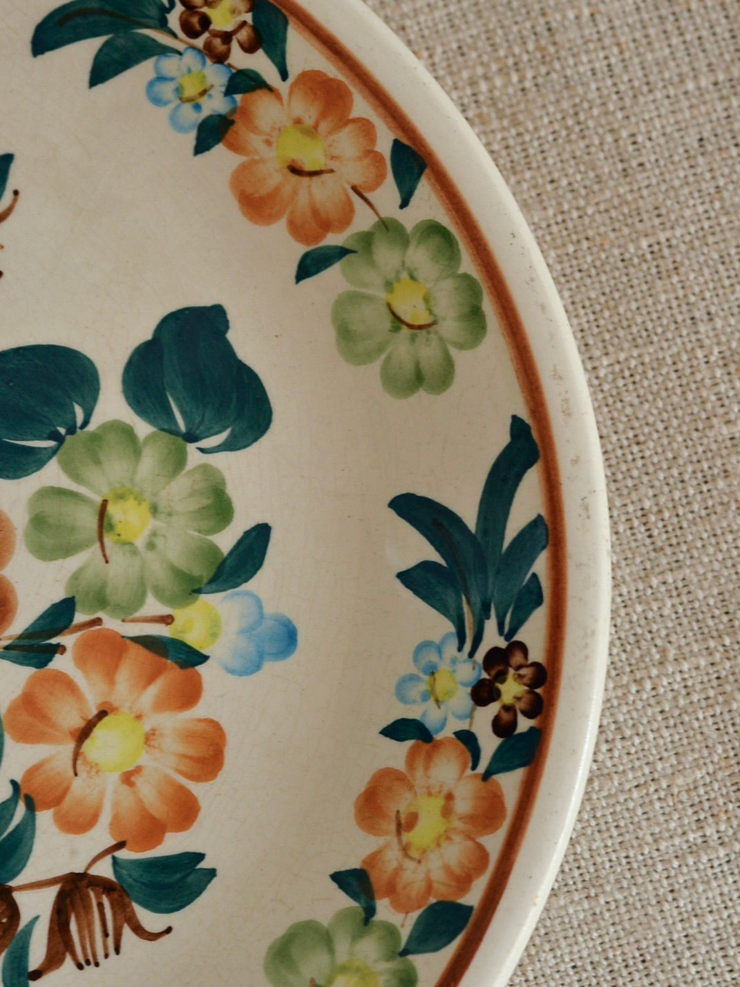 ヴィンテージ ヴウォツワヴェク陶器 プレート