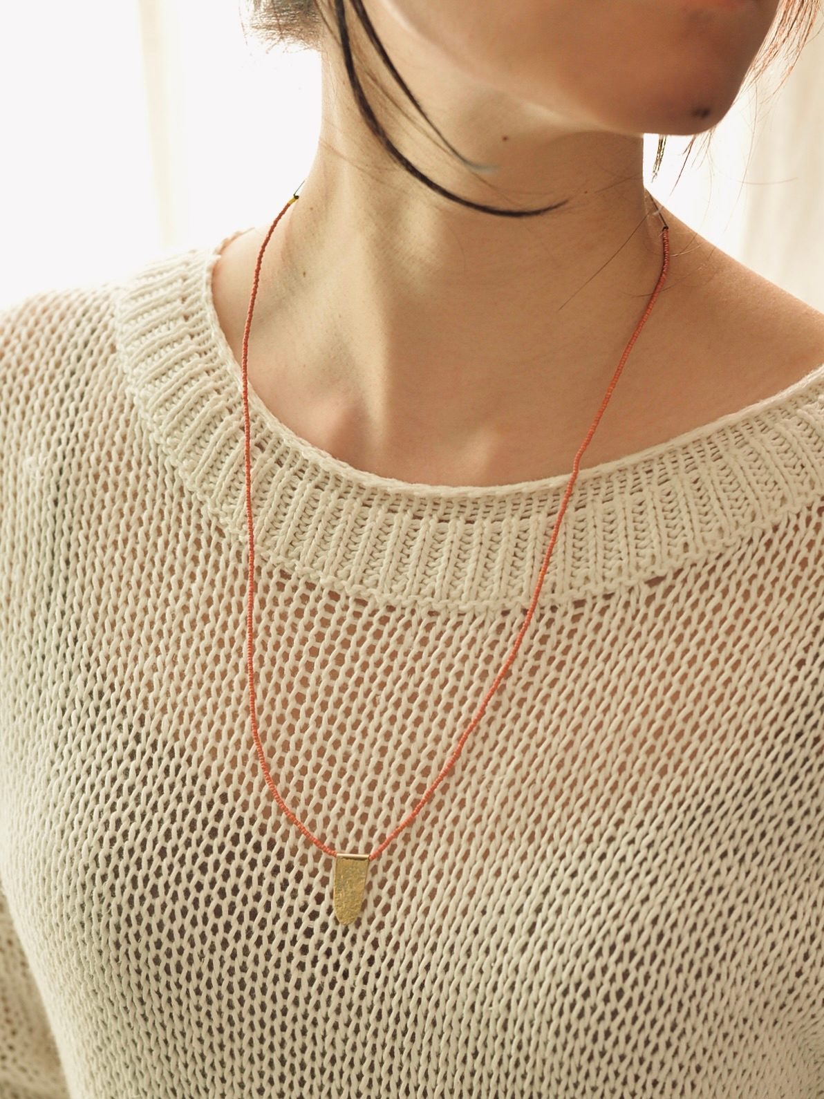 ロングペンダントネックレス