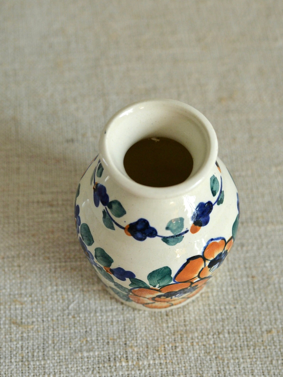 ヴィンテージ ヴウォツワヴェク陶器 ポット フラワーベース