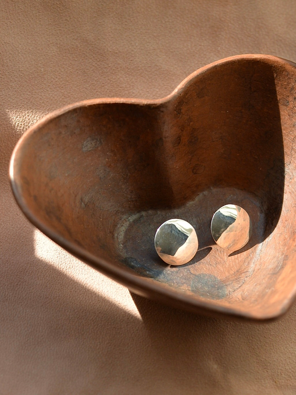 Mexican Silver925 フラットラウンドピアス