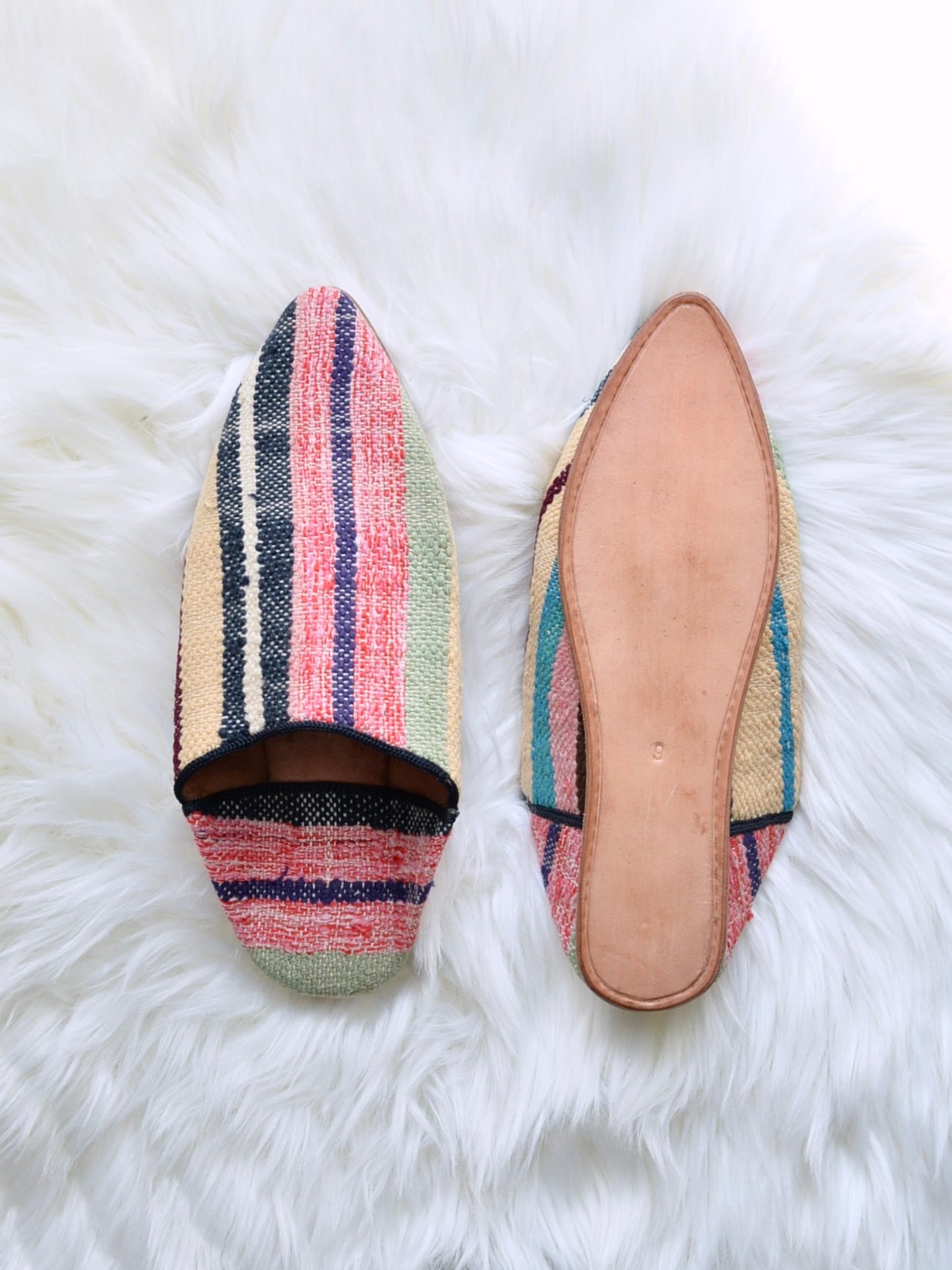 ヴィンテージHIKE 外履きバブーシュ(約24cm)