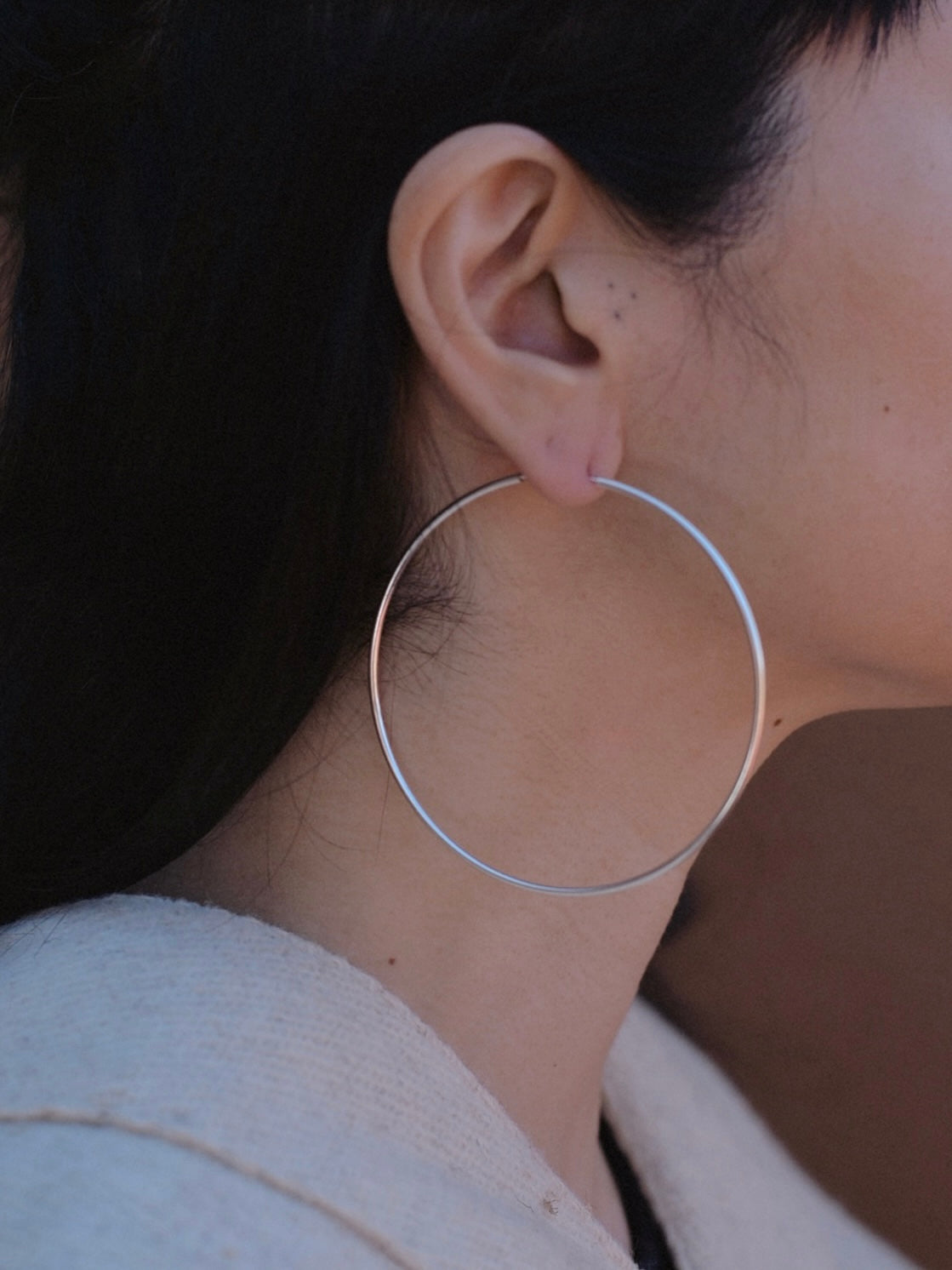 Mexican Silver925 フープピアス BIG