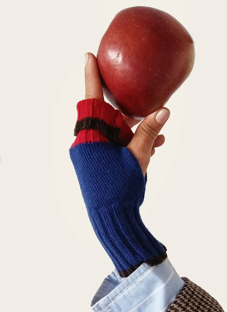 カシミヤブレンド ニット フィンガーレスグローブ ハンドウォーマー