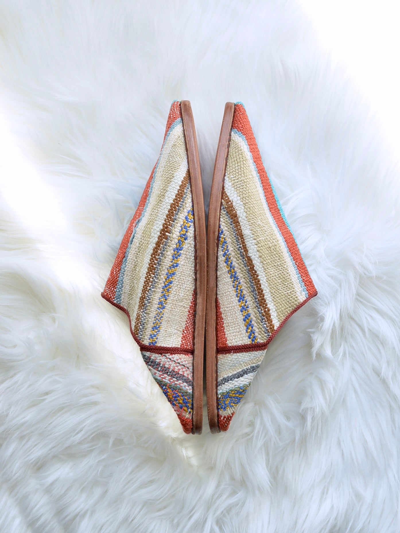 ヴィンテージHIKE 外履きバブーシュ(約24.5~25cm)