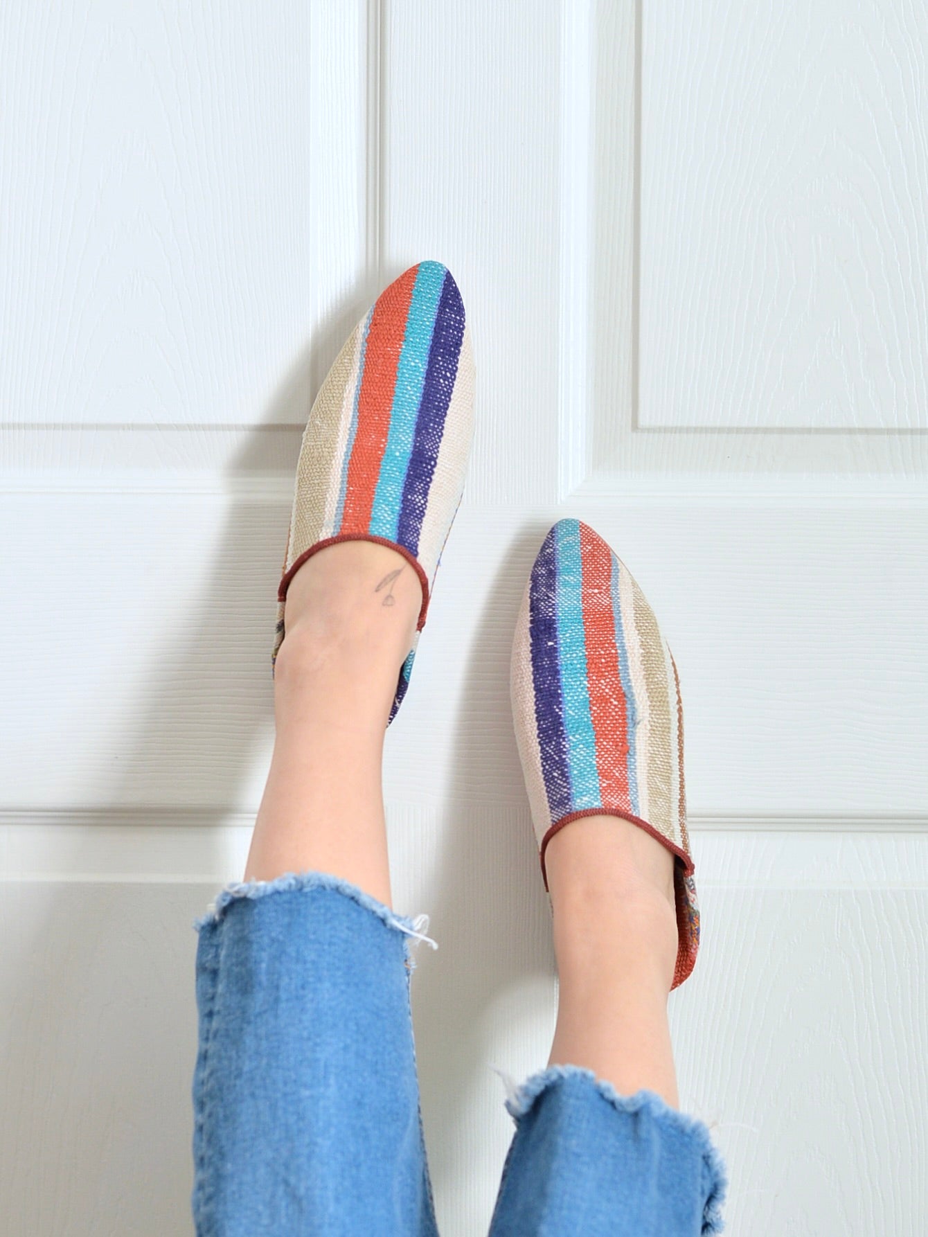 ヴィンテージHIKE 外履きバブーシュ(約24.5~25cm)