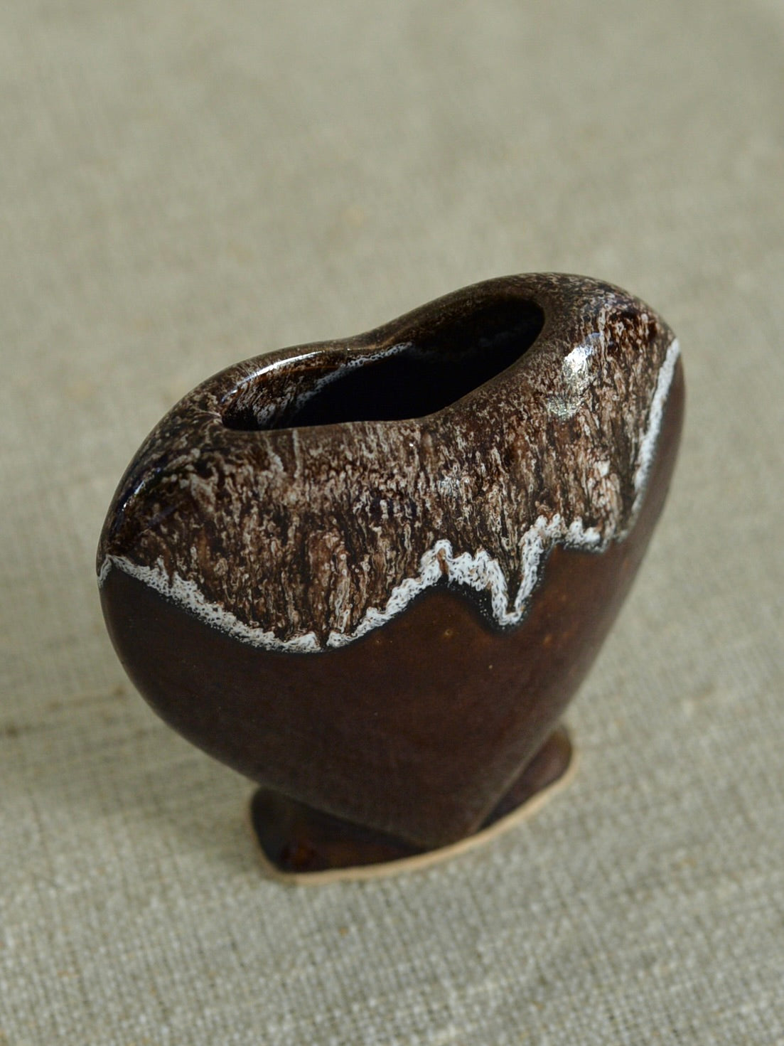 ヴィンテージ ハート フラワーベース