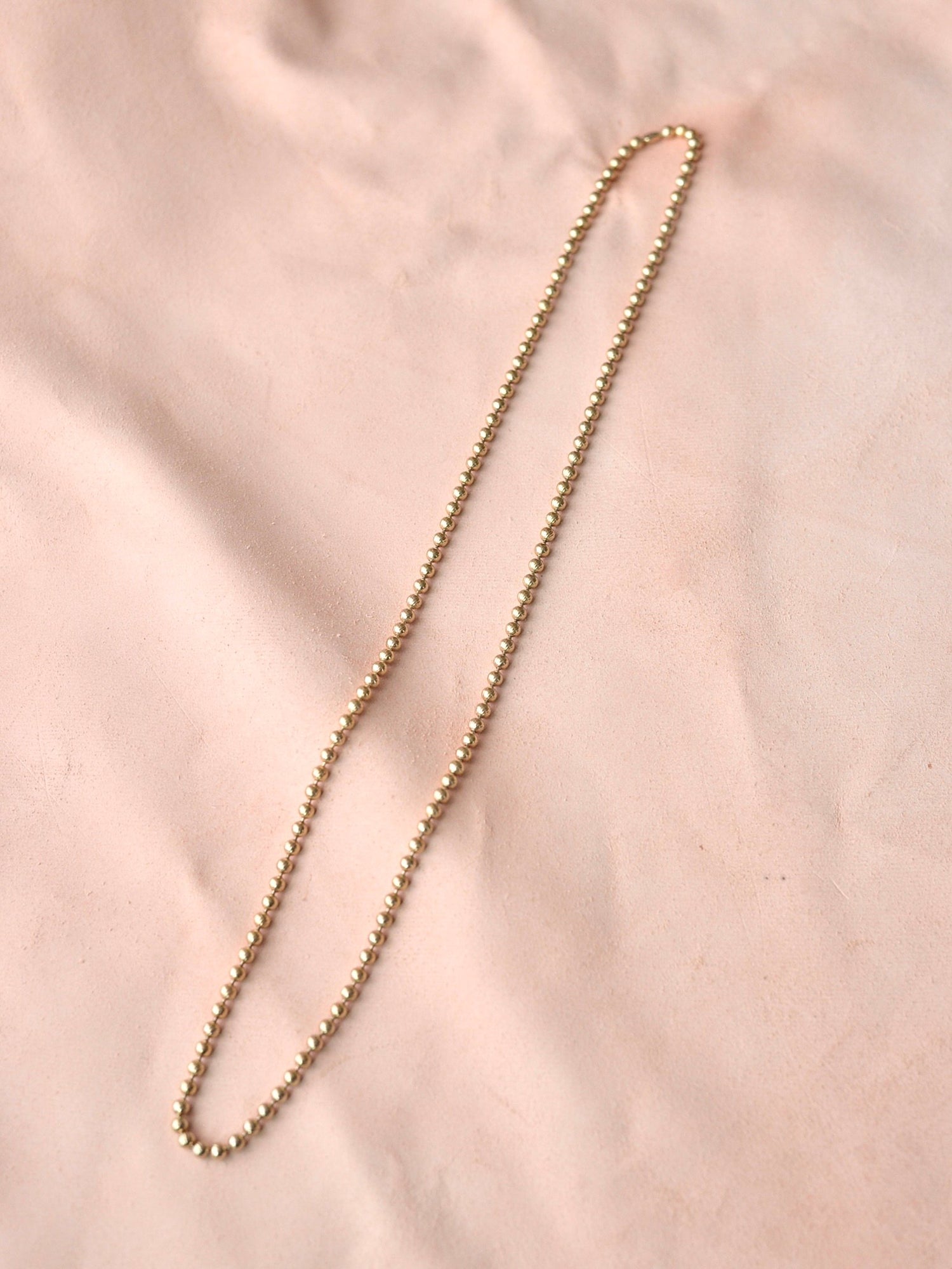 ドイツ ヴィンテージ ゴールド ボールチェーン ロングネックレス