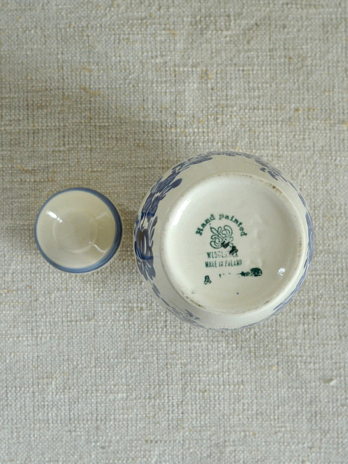 ヴィンテージ ヴウォツワヴェク陶器 ポット フラワーベース