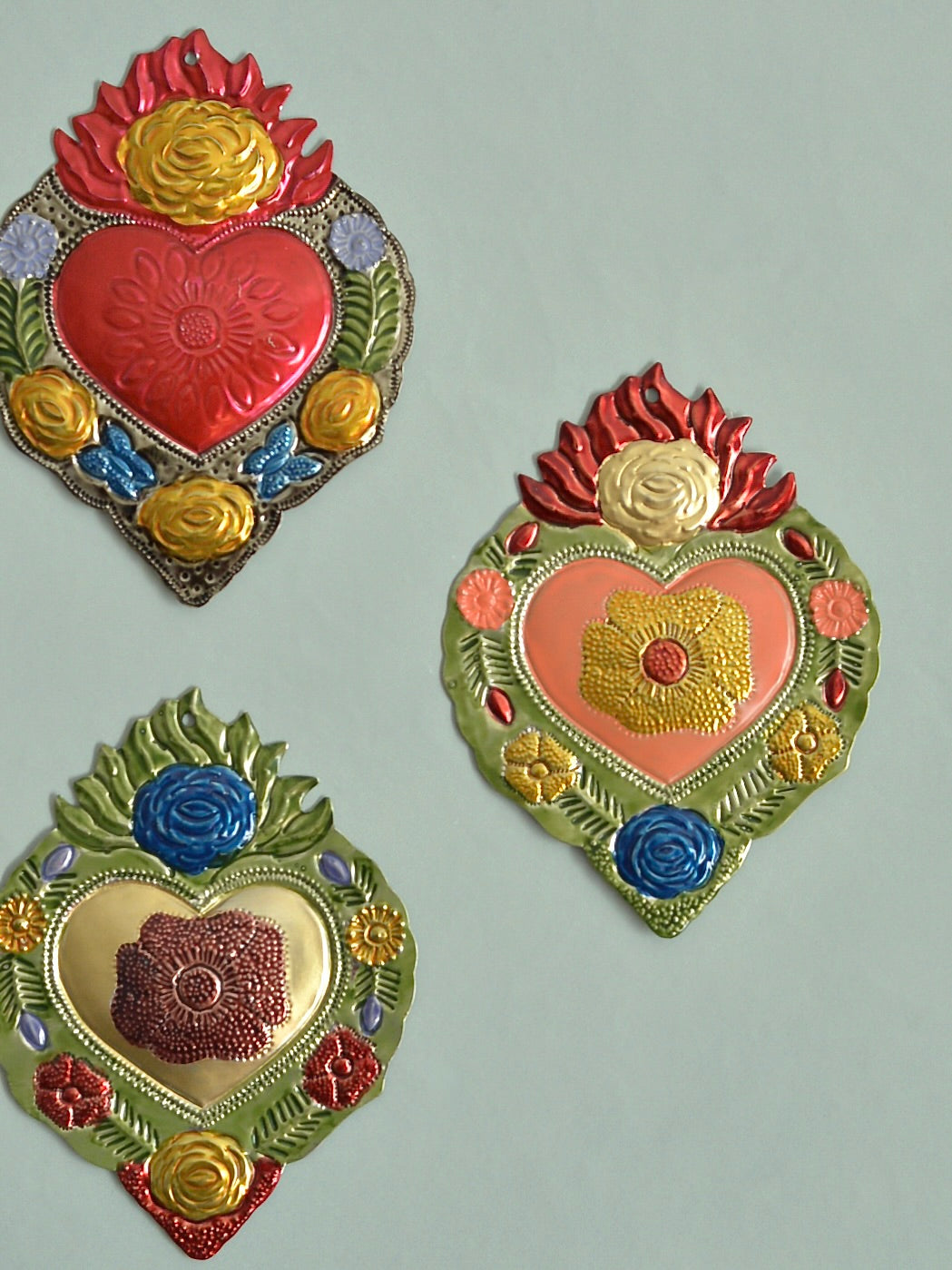 メキシコ ブリキ 壁掛けオーナメント オハラタ