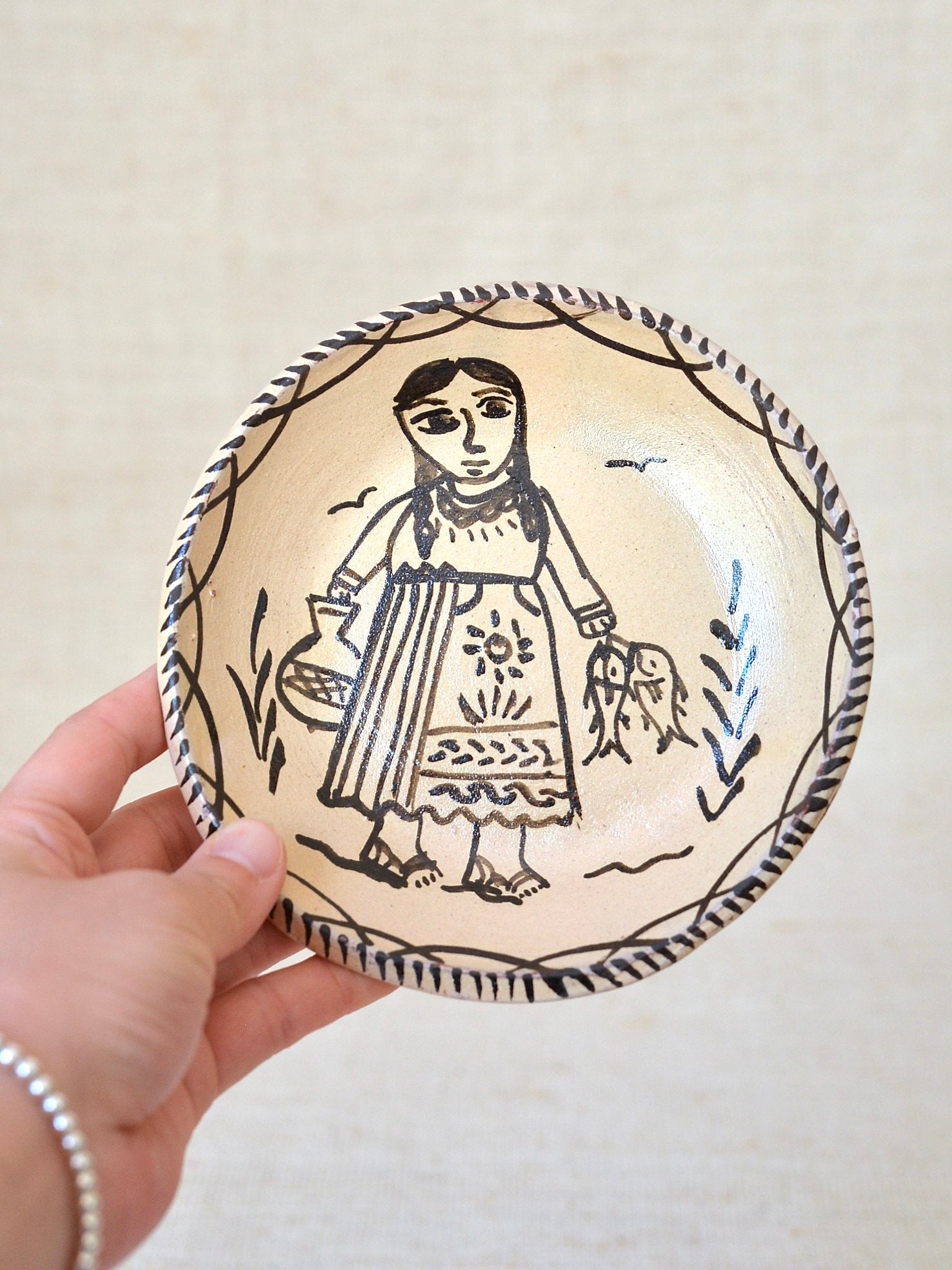 メキシコ 陶器 プレート 皿 15cm