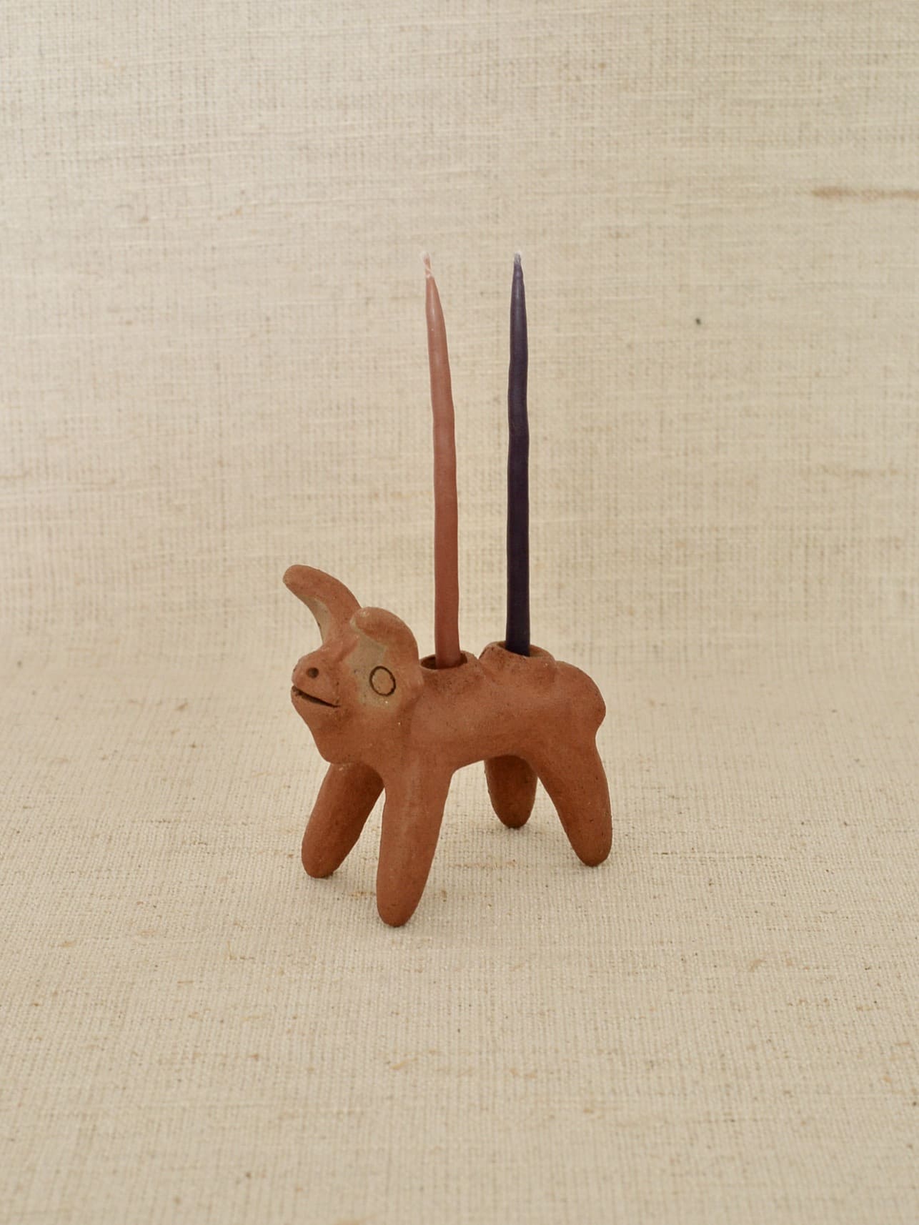 メキシコ 牛 キャンドルホルダー 燭台 MINI&S
