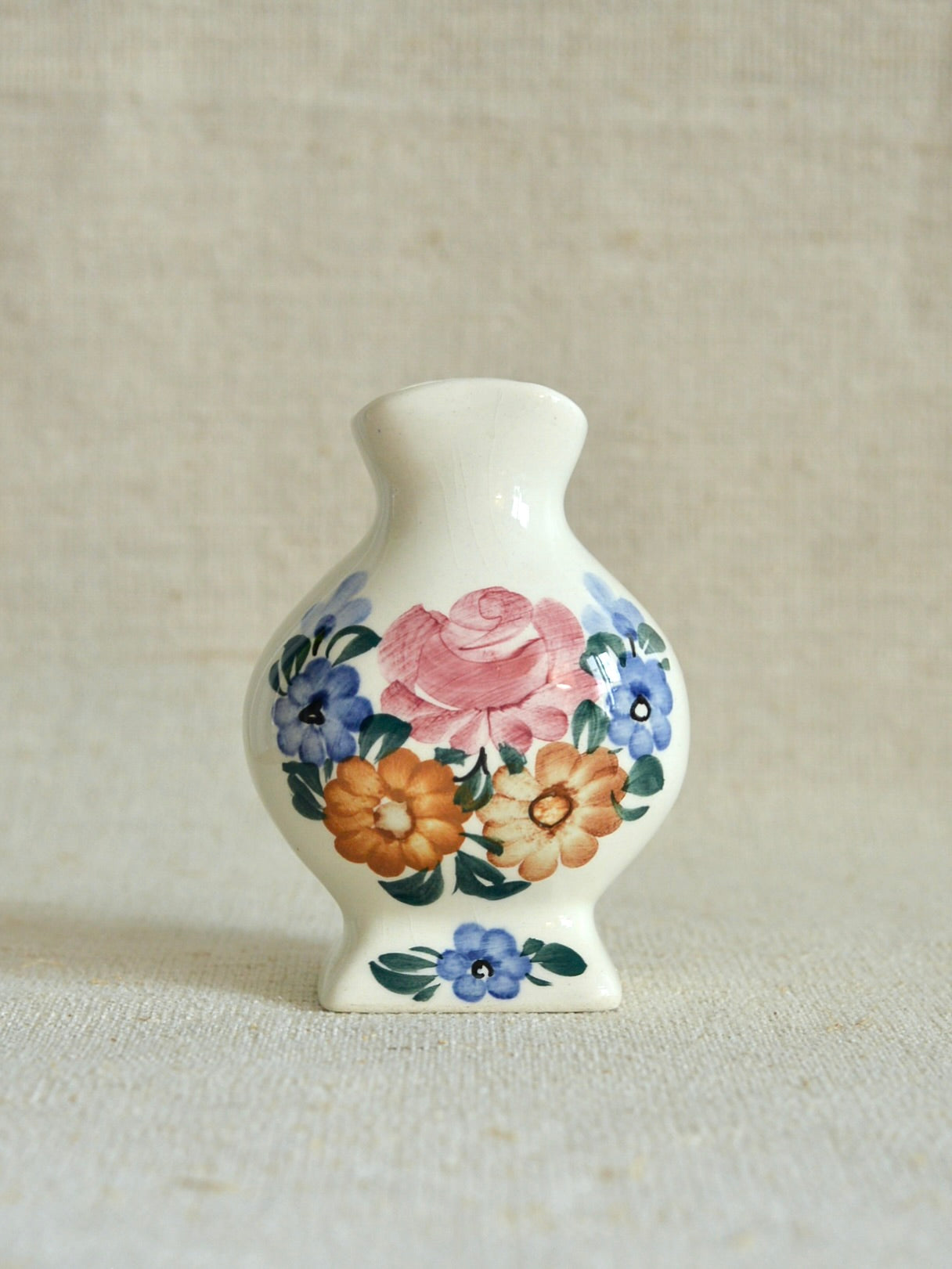 ヴィンテージ ヴウォツワヴェク陶器 フラワーベース