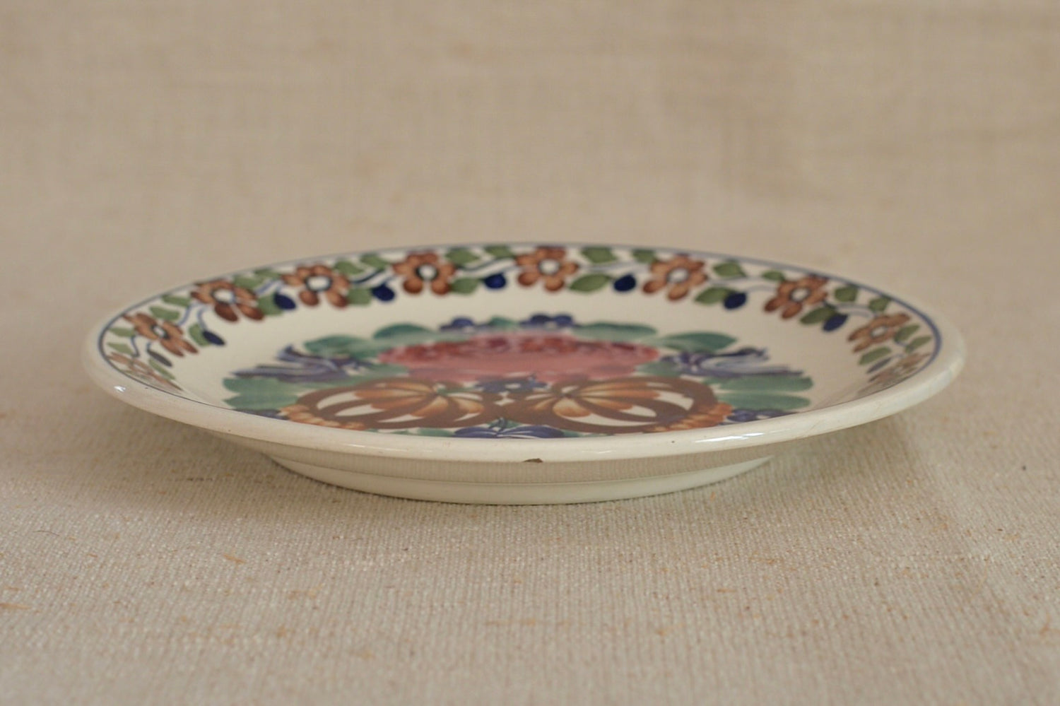 ヴィンテージ ヴウォツワヴェク陶器 プレート