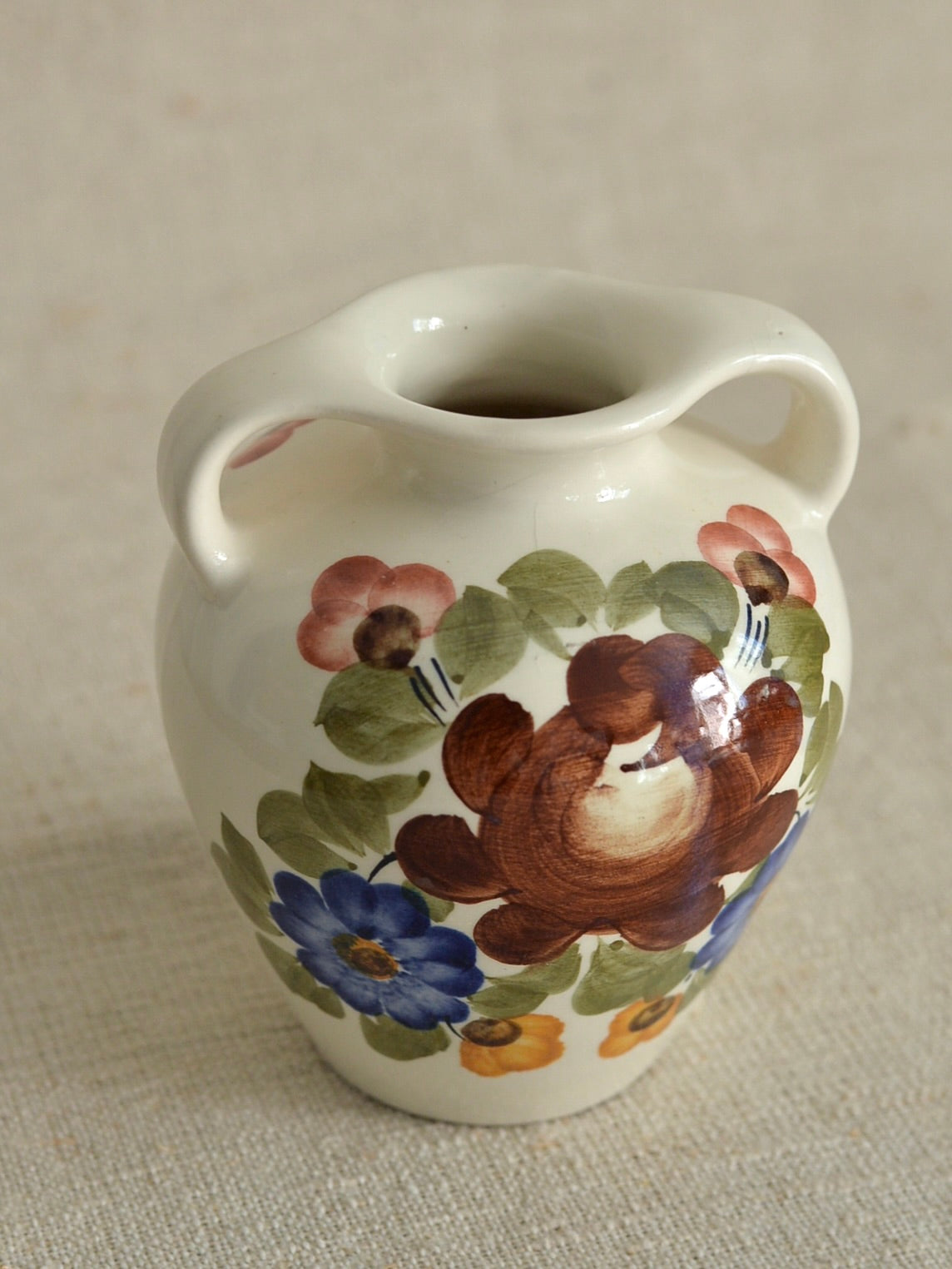 ヴィンテージ ヴウォツワヴェク陶器 フラワーベース