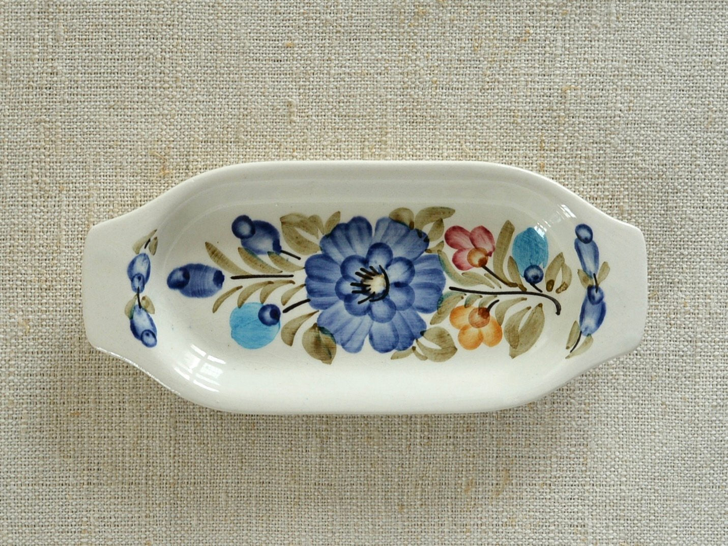 ヴィンテージ ヴウォツワヴェク陶器 プレート 小皿