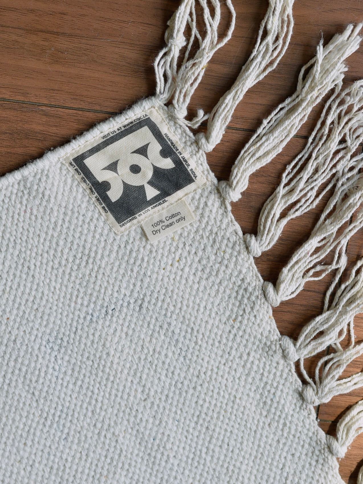 ハンドブロックプリント コットンラグ