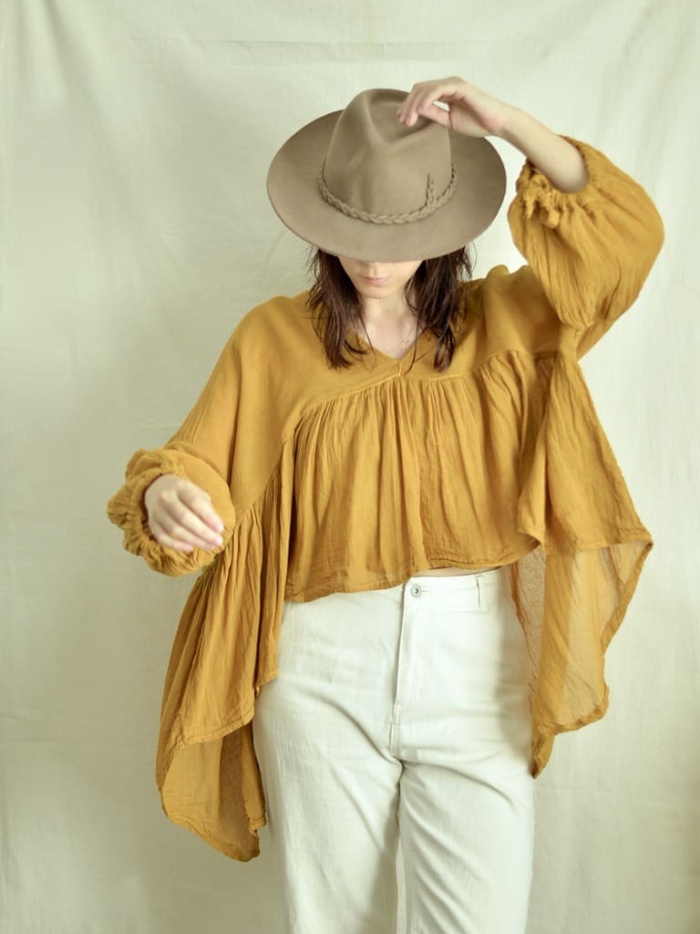 メキシココットン ギャザーブラウス Sol