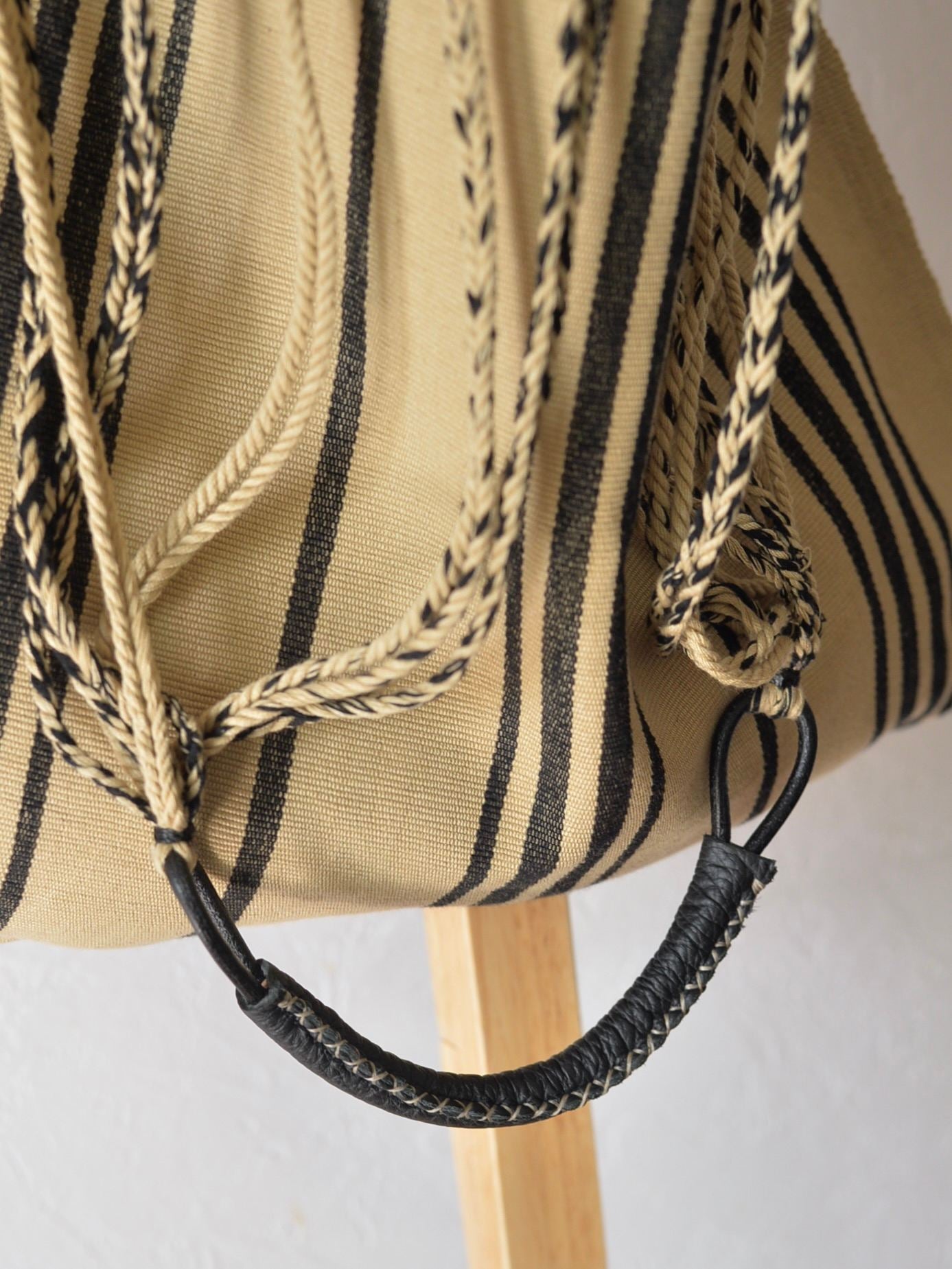 メキシコ ハンモックバッグ レザーハンドル