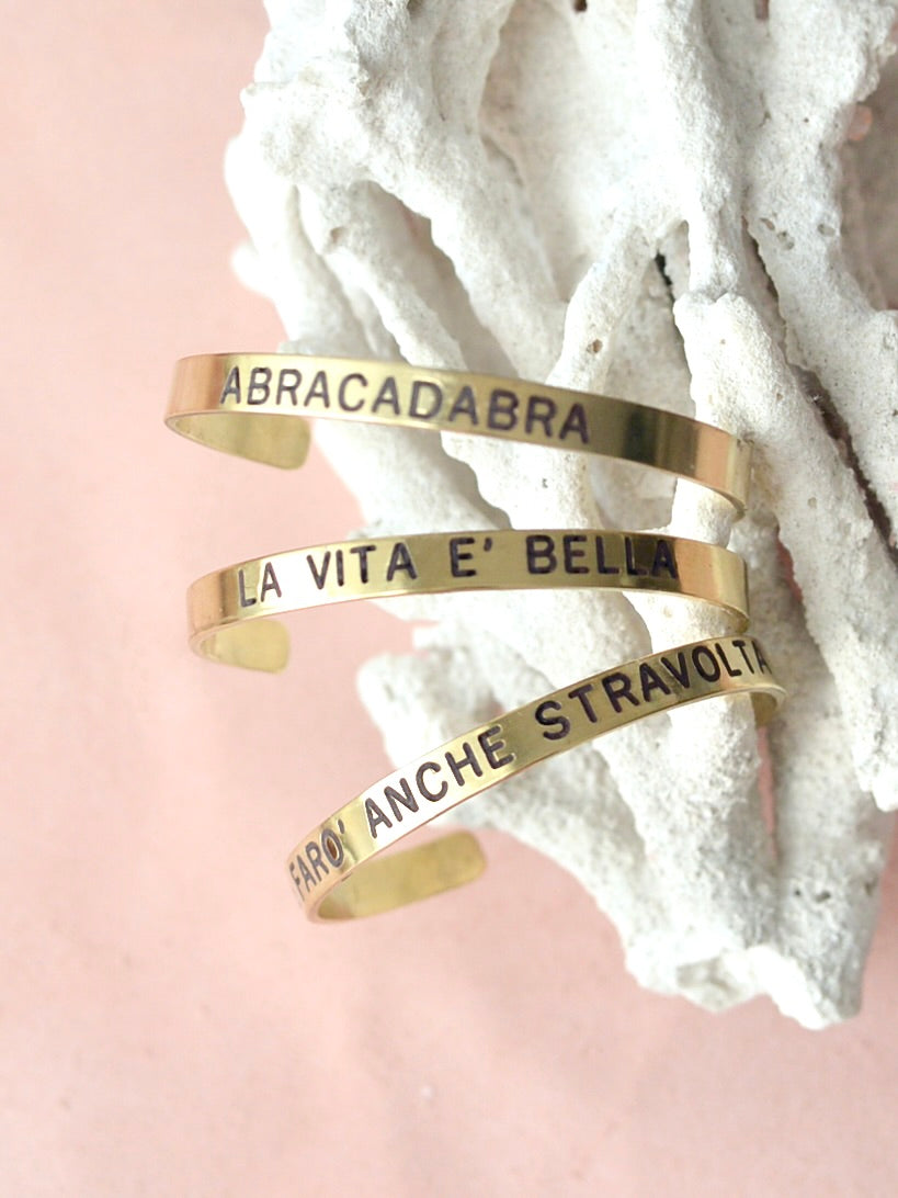 刻印入り 真鍮 バングル