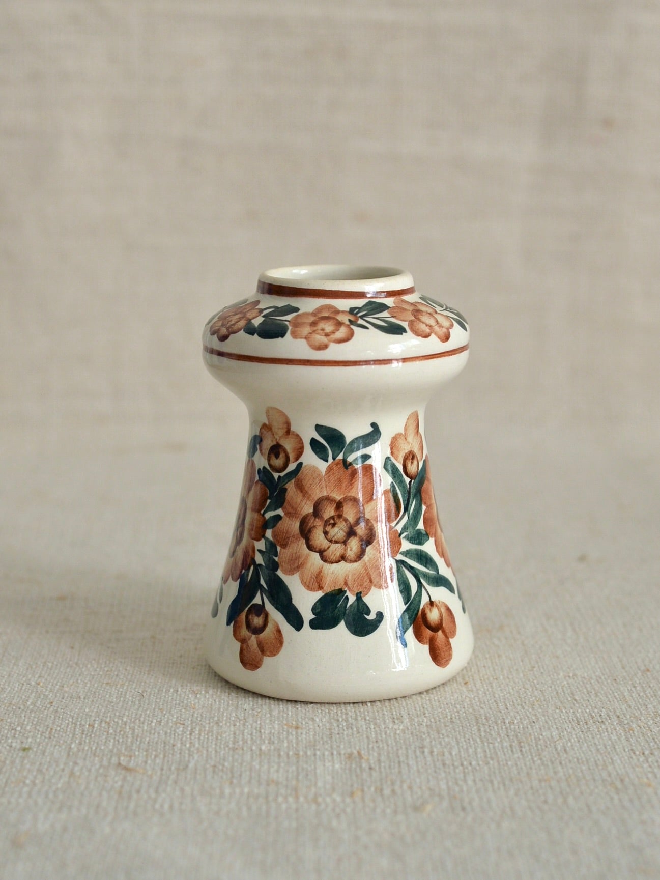 ヴィンテージ ヴウォツワヴェク陶器 フラワーベース