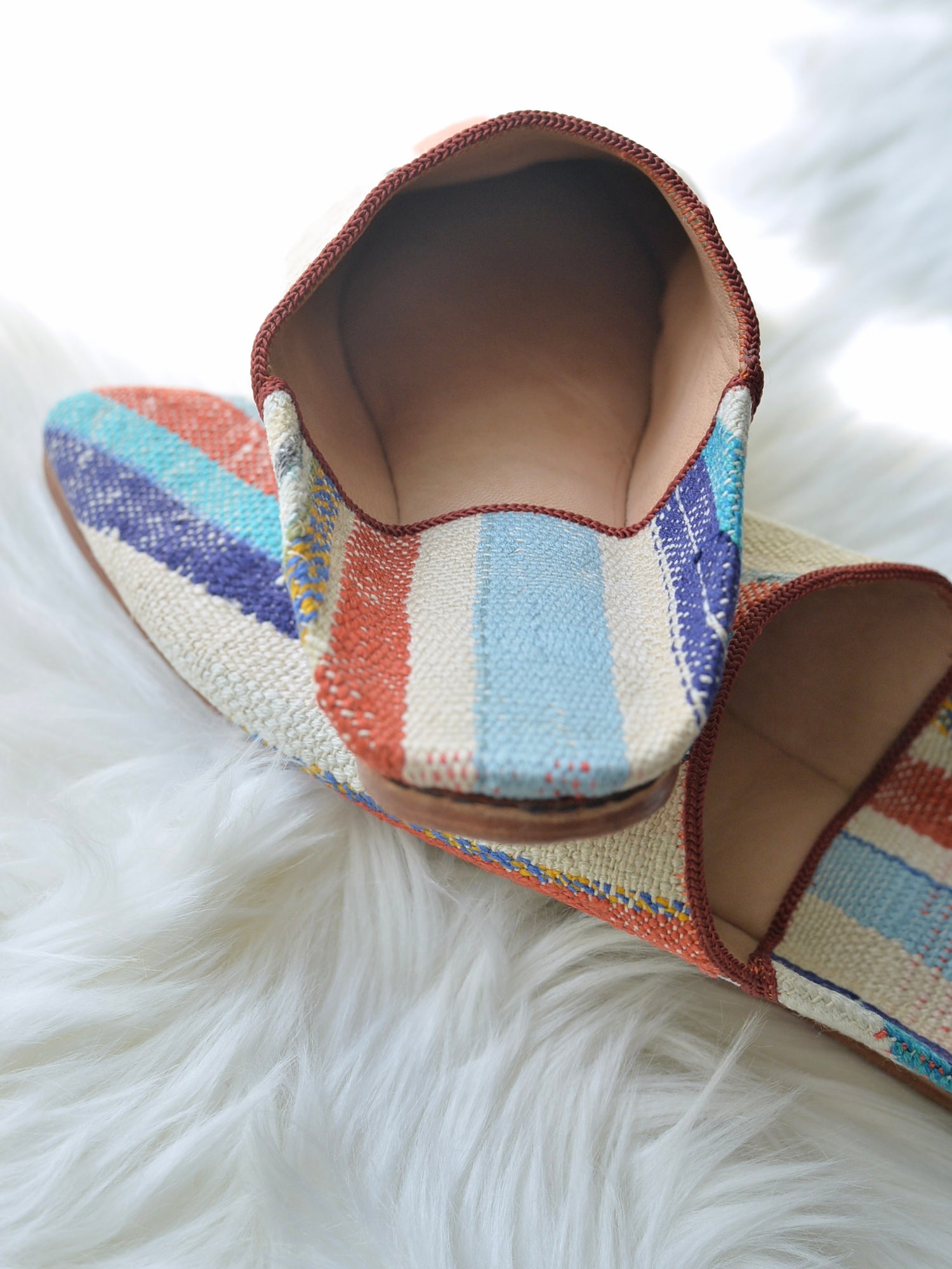 ヴィンテージHIKE 外履きバブーシュ(約24.5~25cm)