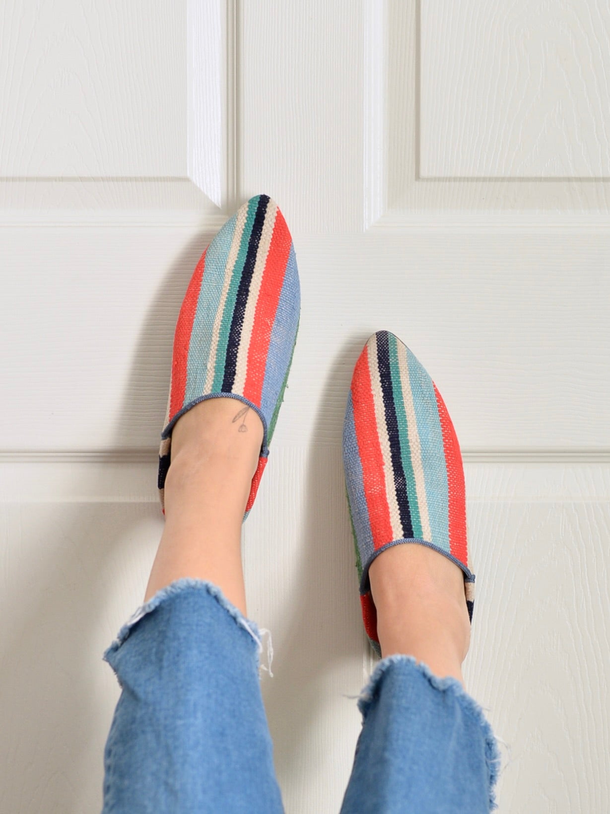 ヴィンテージHIKE 外履きバブーシュ(約24.5~25cm)