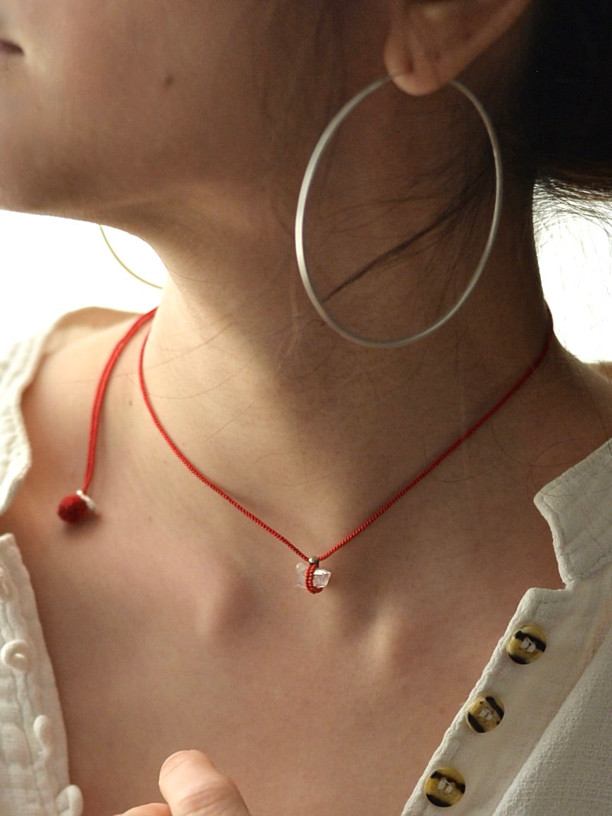 ハーキマーダイヤモンド 3way ネックレス