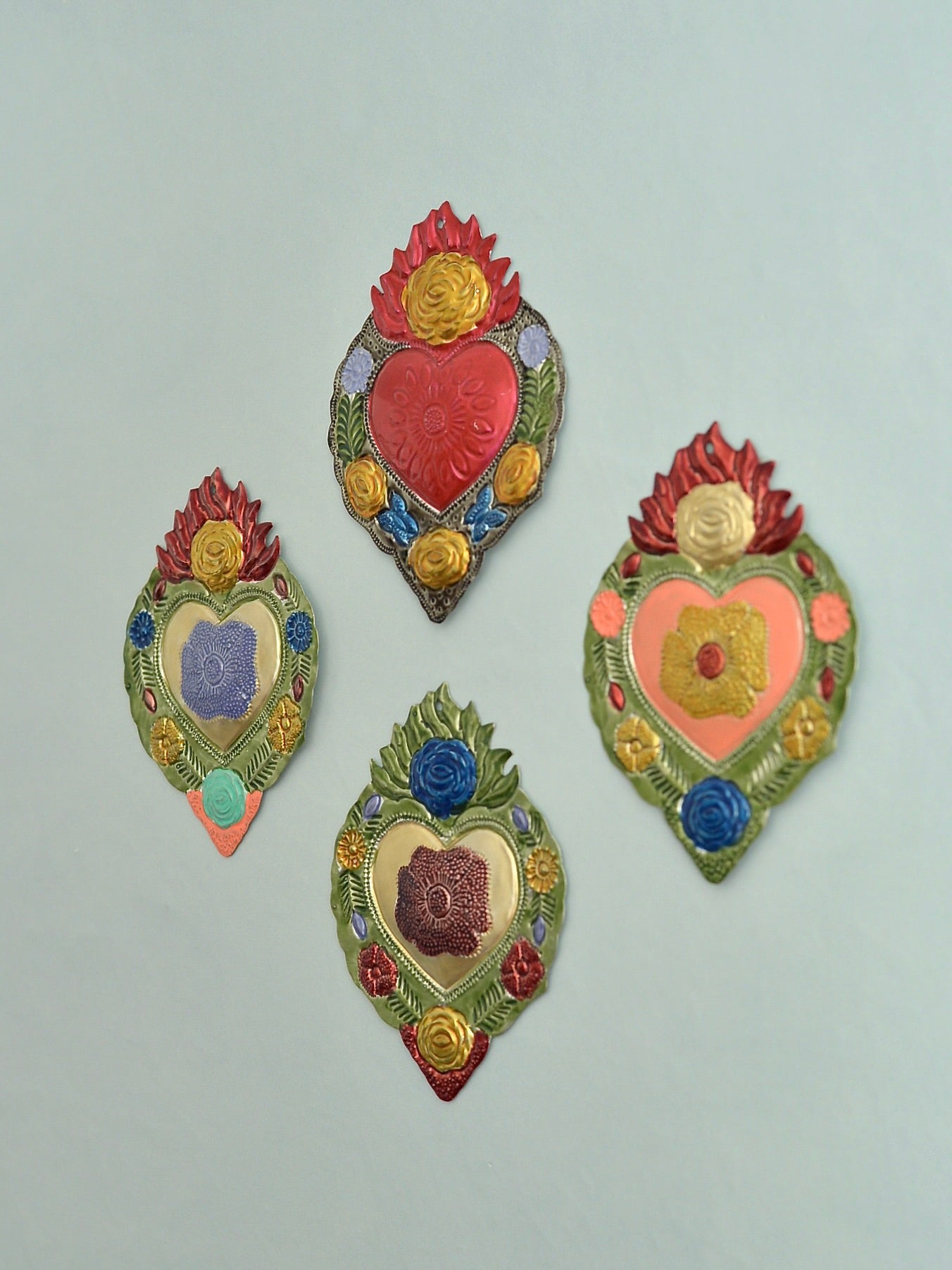 メキシコ ブリキ 壁掛けオーナメント オハラタ