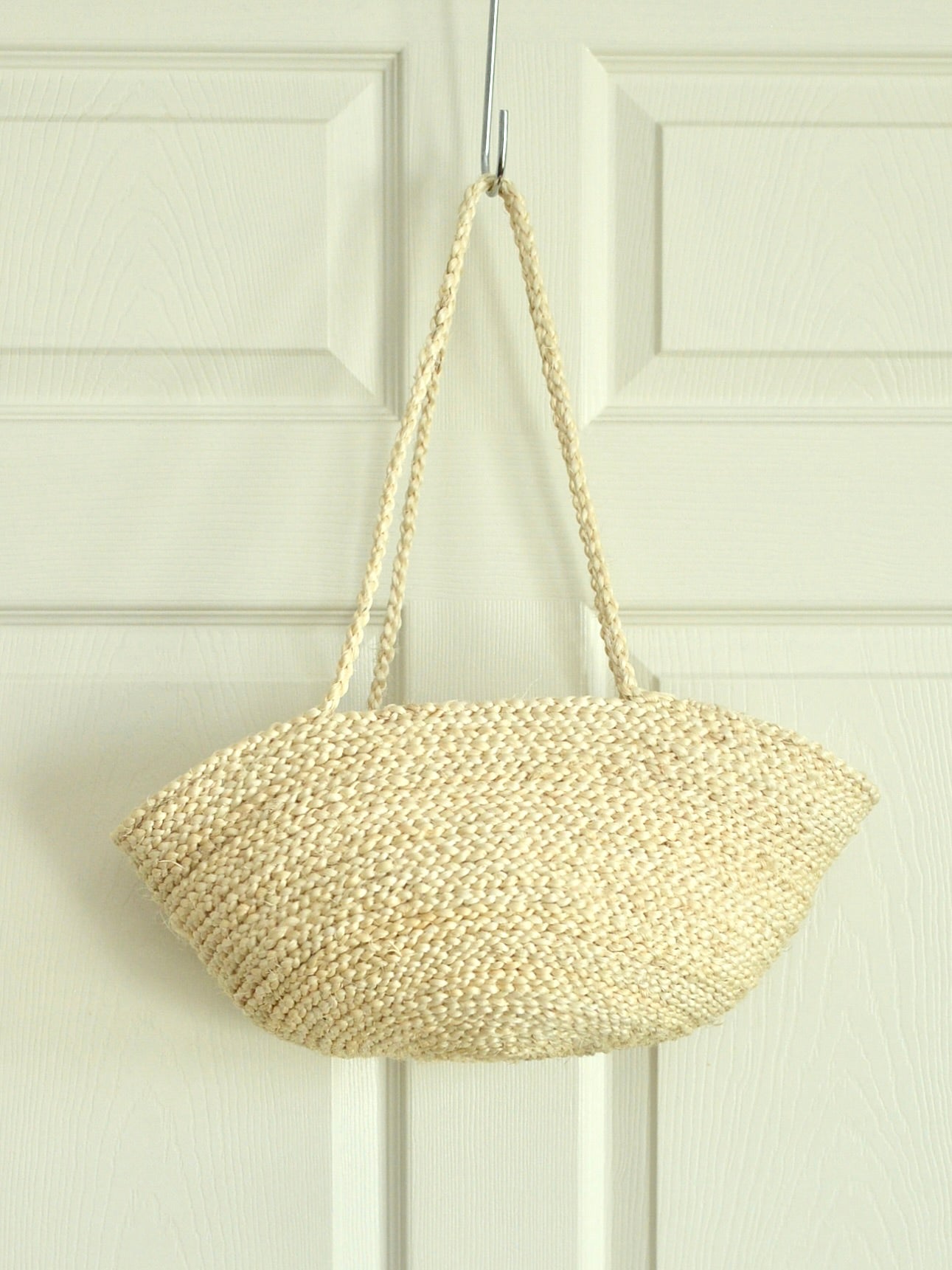 【残り1点】ケニア サイザルかごバッグ ロングハンドル