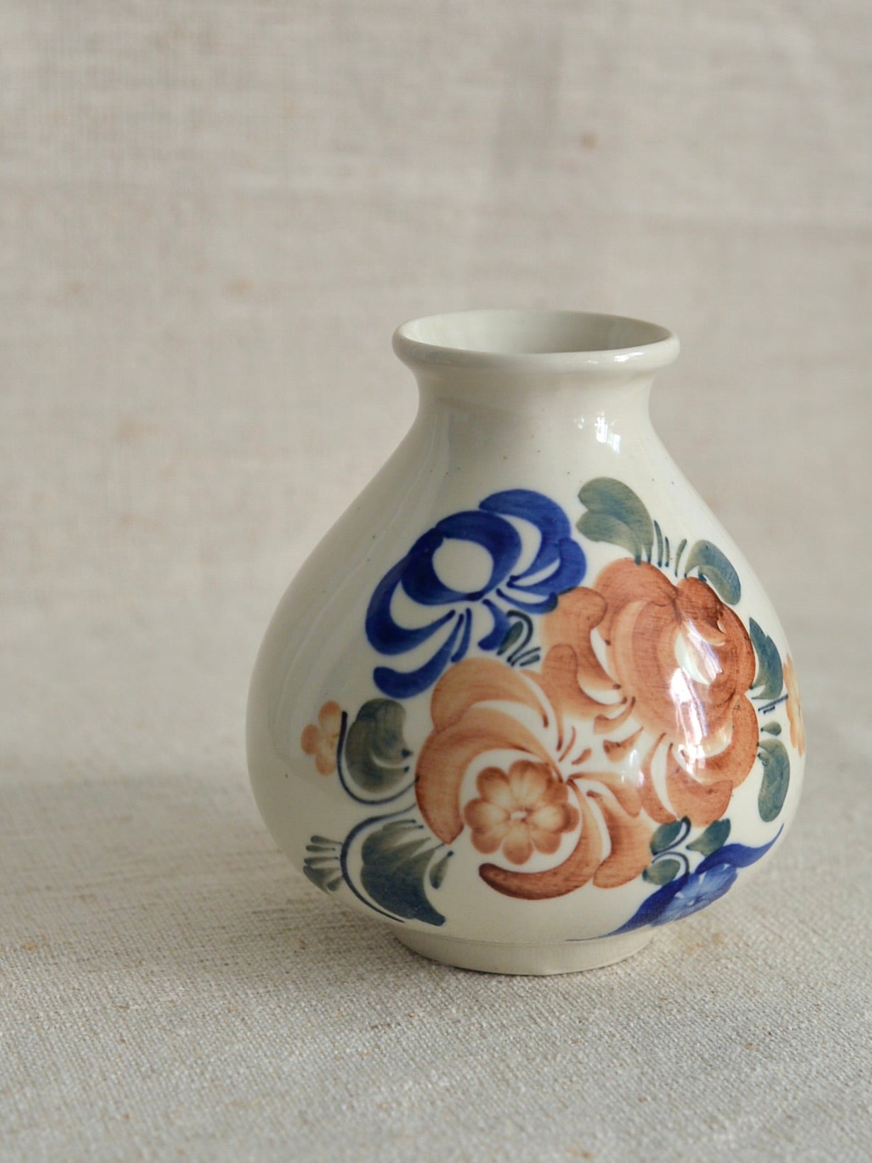 ヴィンテージ ヴウォツワヴェク陶器 フラワーベース