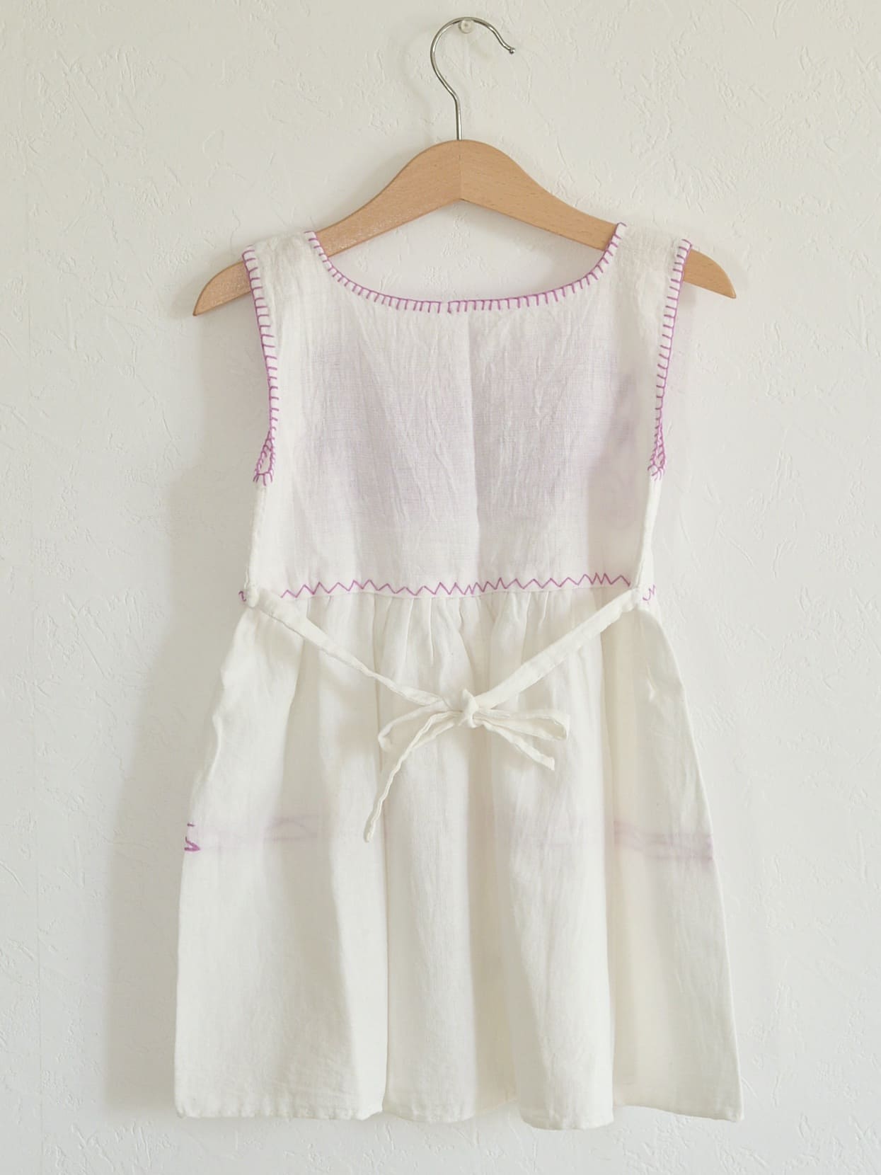 Kids メキシコ刺繍ワンピース ノースリーブ