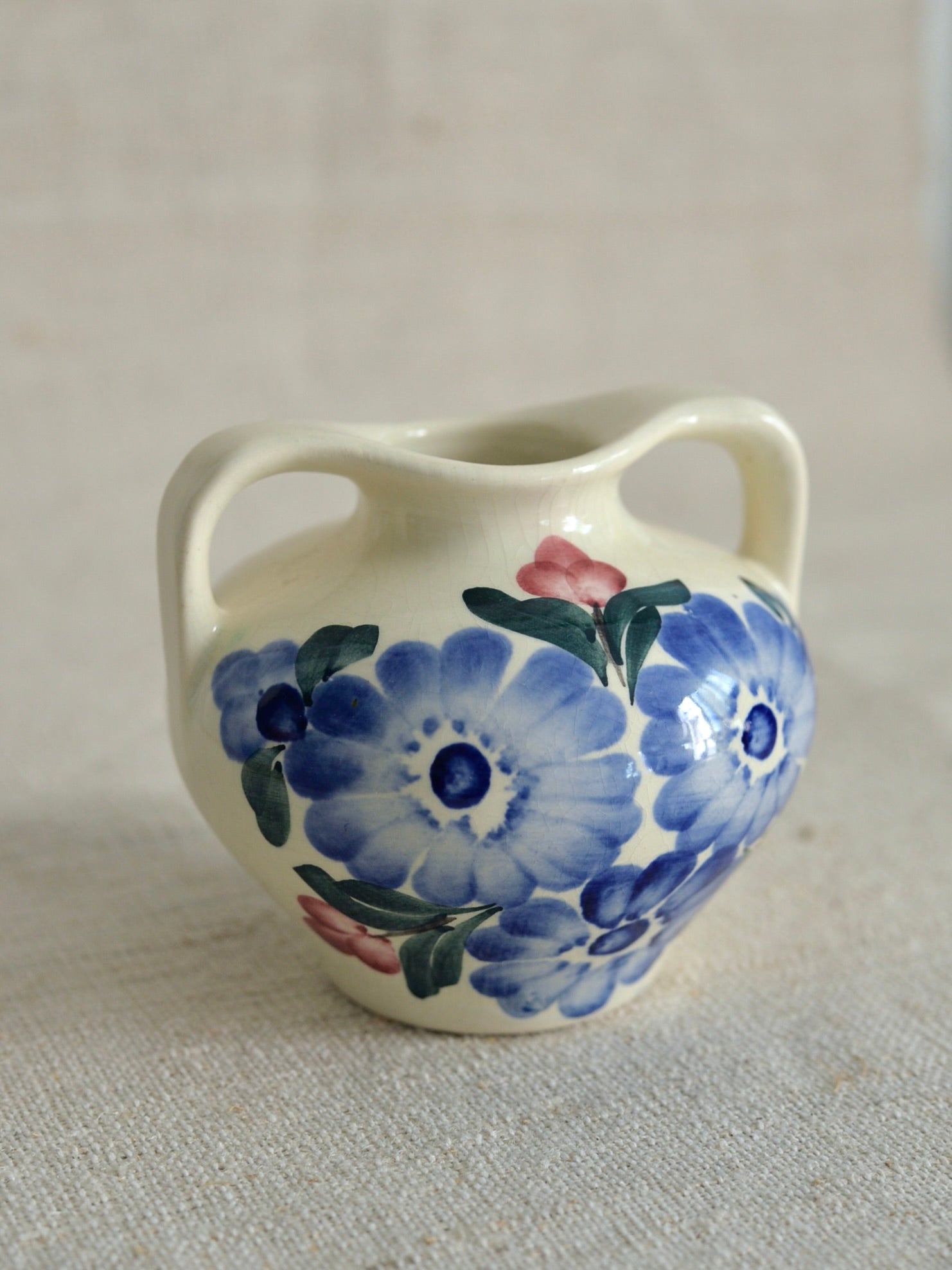 ヴィンテージ ヴウォツワヴェク陶器 フラワーベース