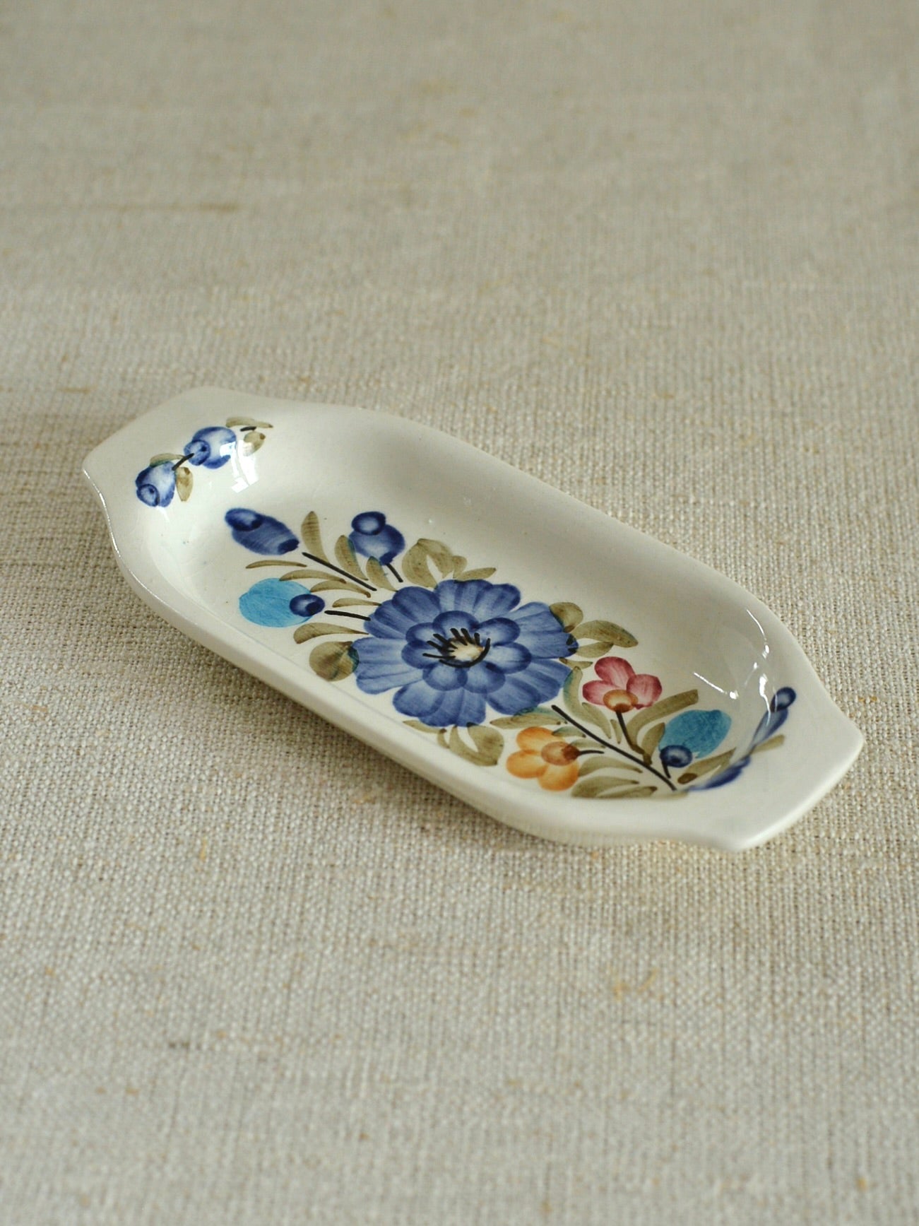 ヴィンテージ ヴウォツワヴェク陶器 プレート 小皿