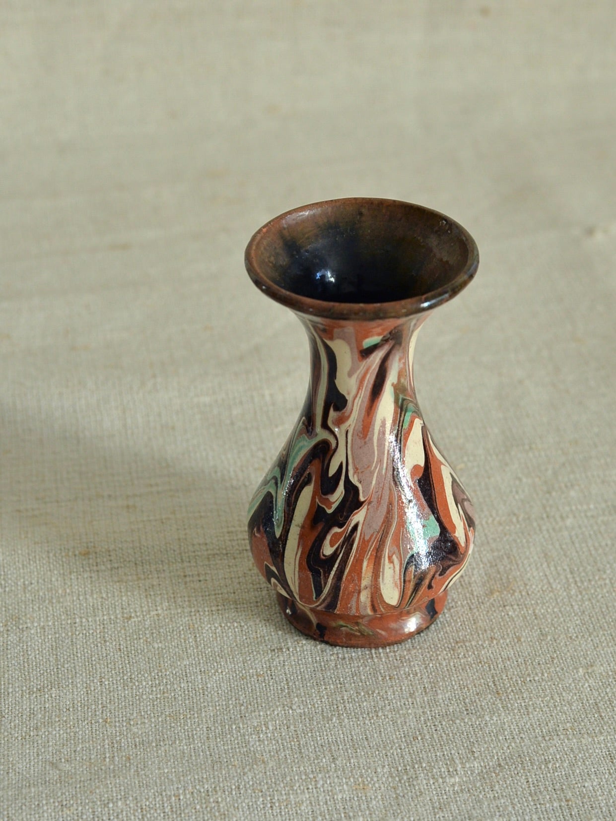 ヴィンテージ マーブル模様 フラワーベース