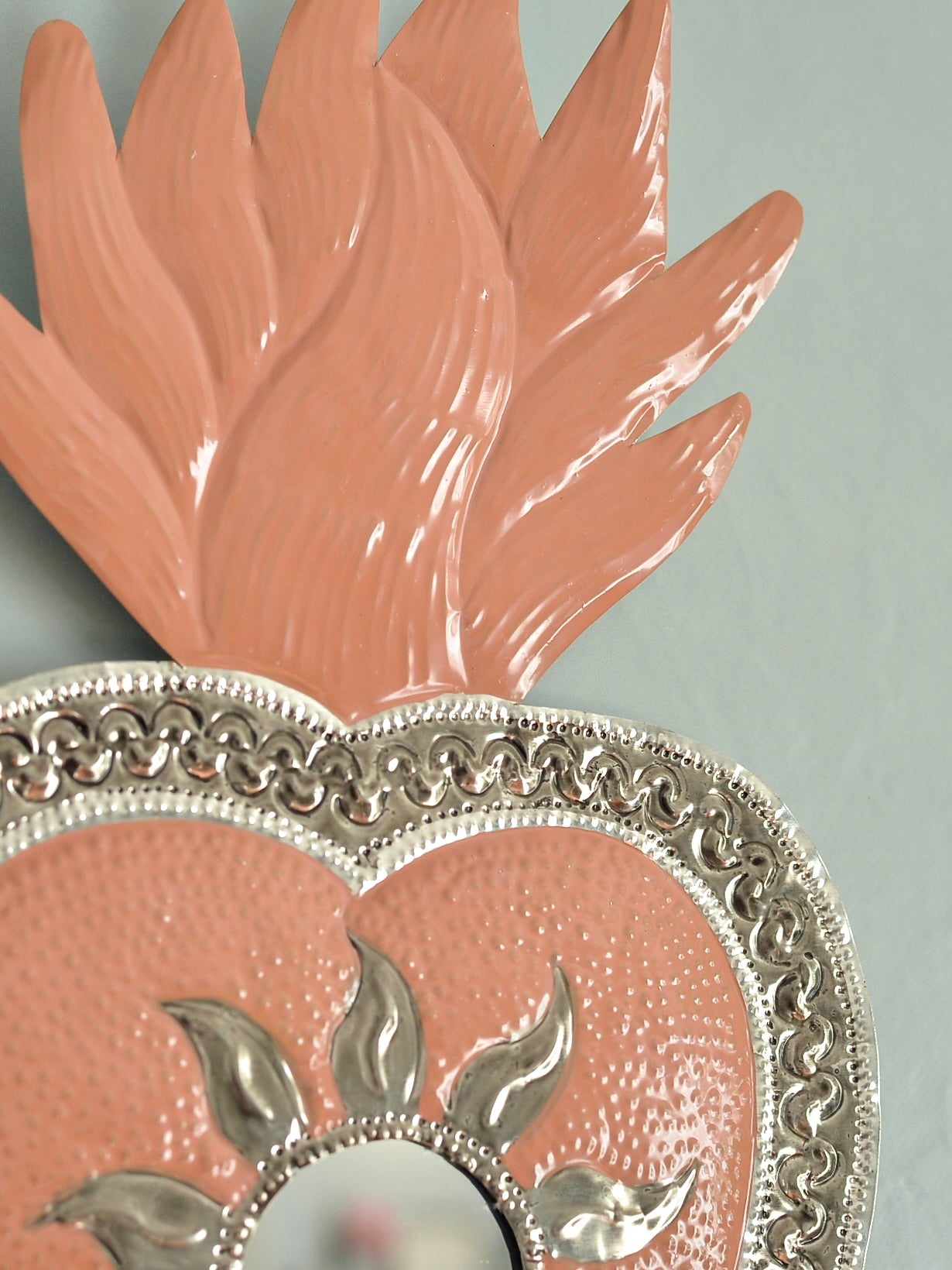 メキシコ ブリキ 壁掛けミラー オハラタ