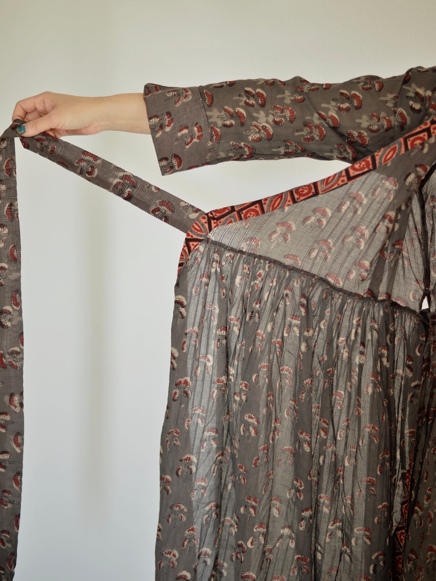 カシュクール ワンピース アジュラック ブロックプリント カシーシュ