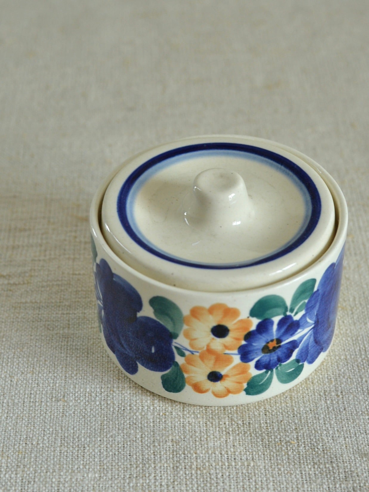 ヴィンテージ ヴウォツワヴェク陶器 シュガーポット