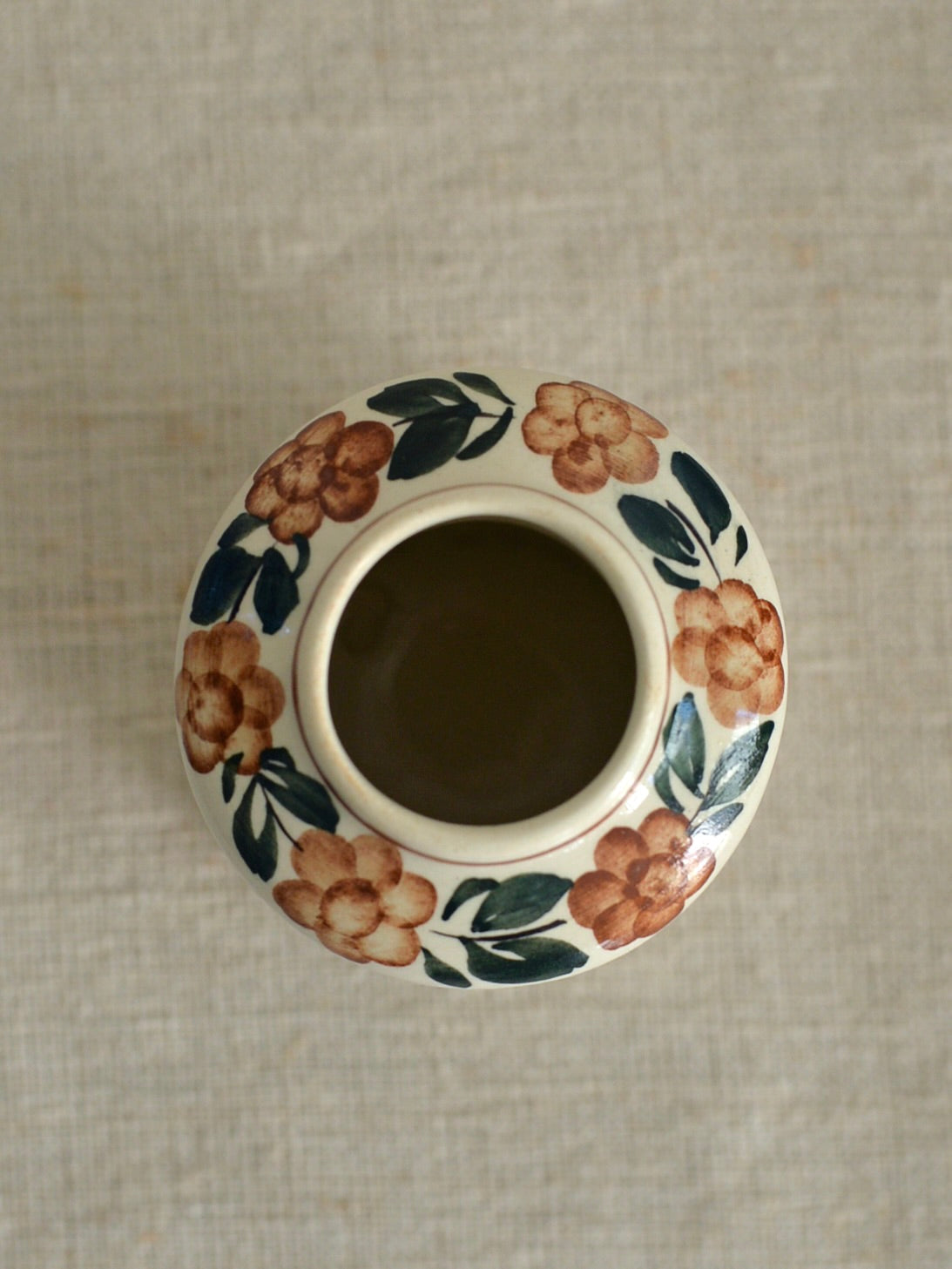 ヴィンテージ ヴウォツワヴェク陶器 フラワーベース