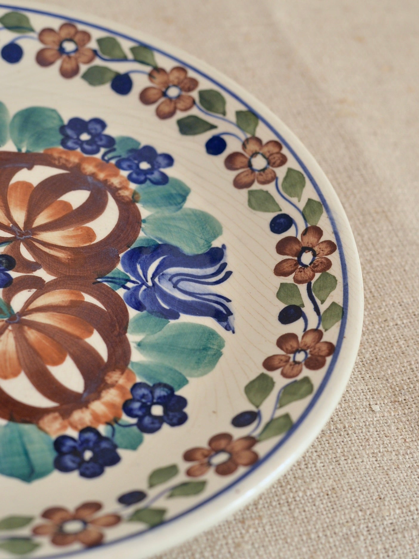 ヴィンテージ ヴウォツワヴェク陶器 プレート