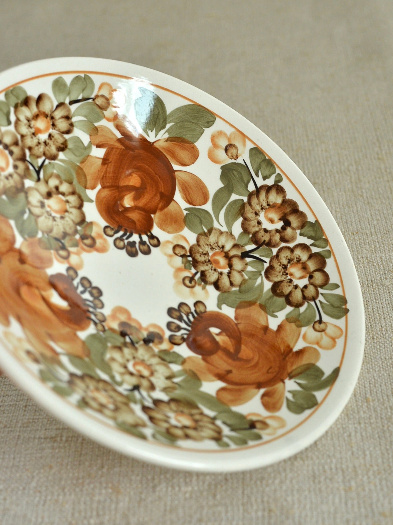 ヴィンテージ ヴウォツワヴェク陶器 中深皿 壁掛け