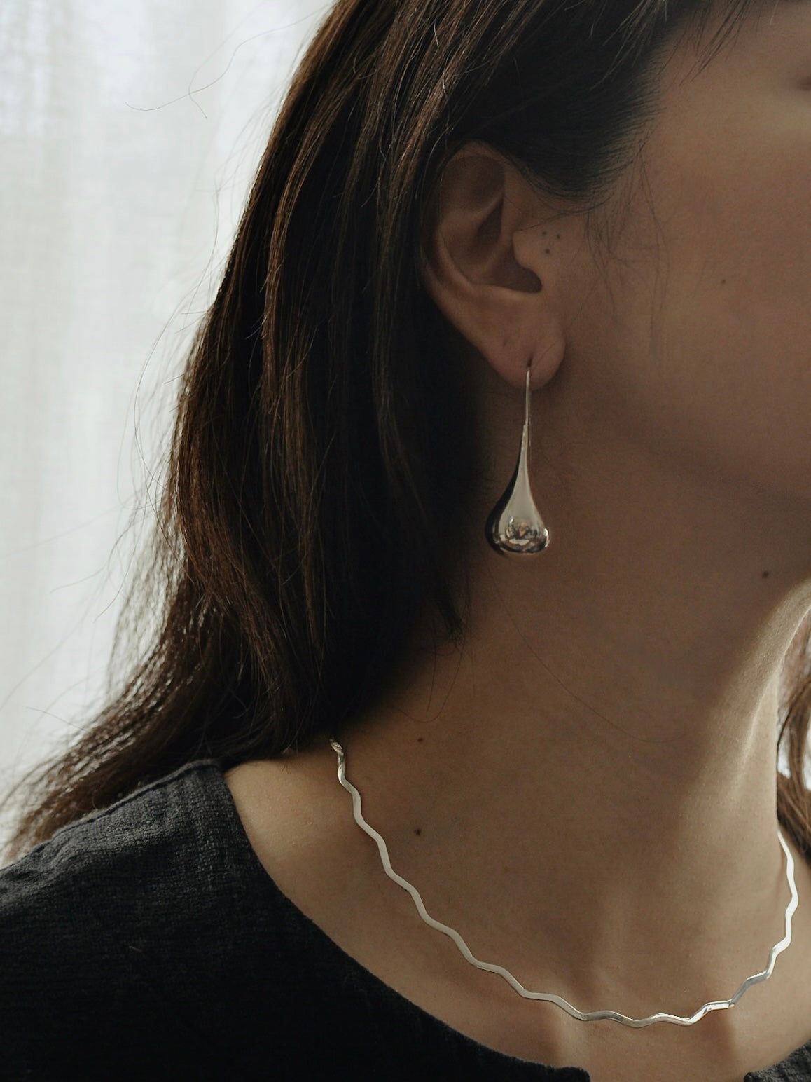 Mexican Silver925 ティアドロップピアス