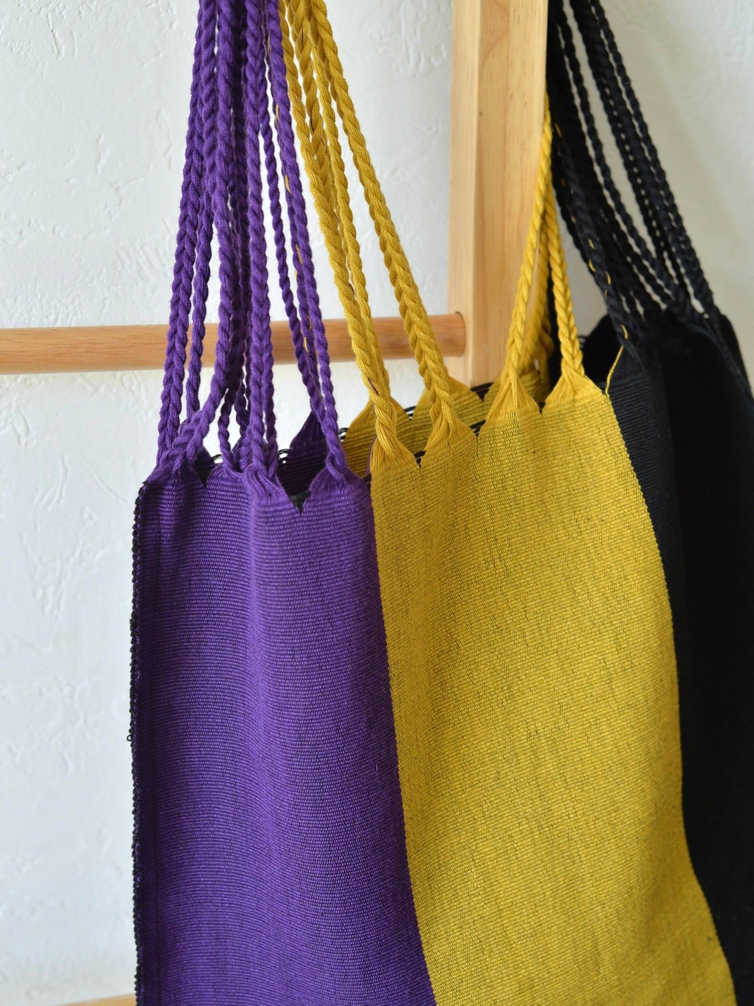 メキシコ ハンモックバッグ レザーハンドル