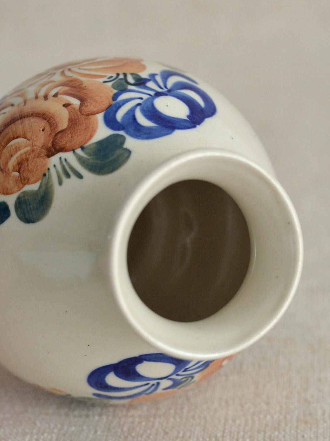 ヴィンテージ ヴウォツワヴェク陶器 フラワーベース