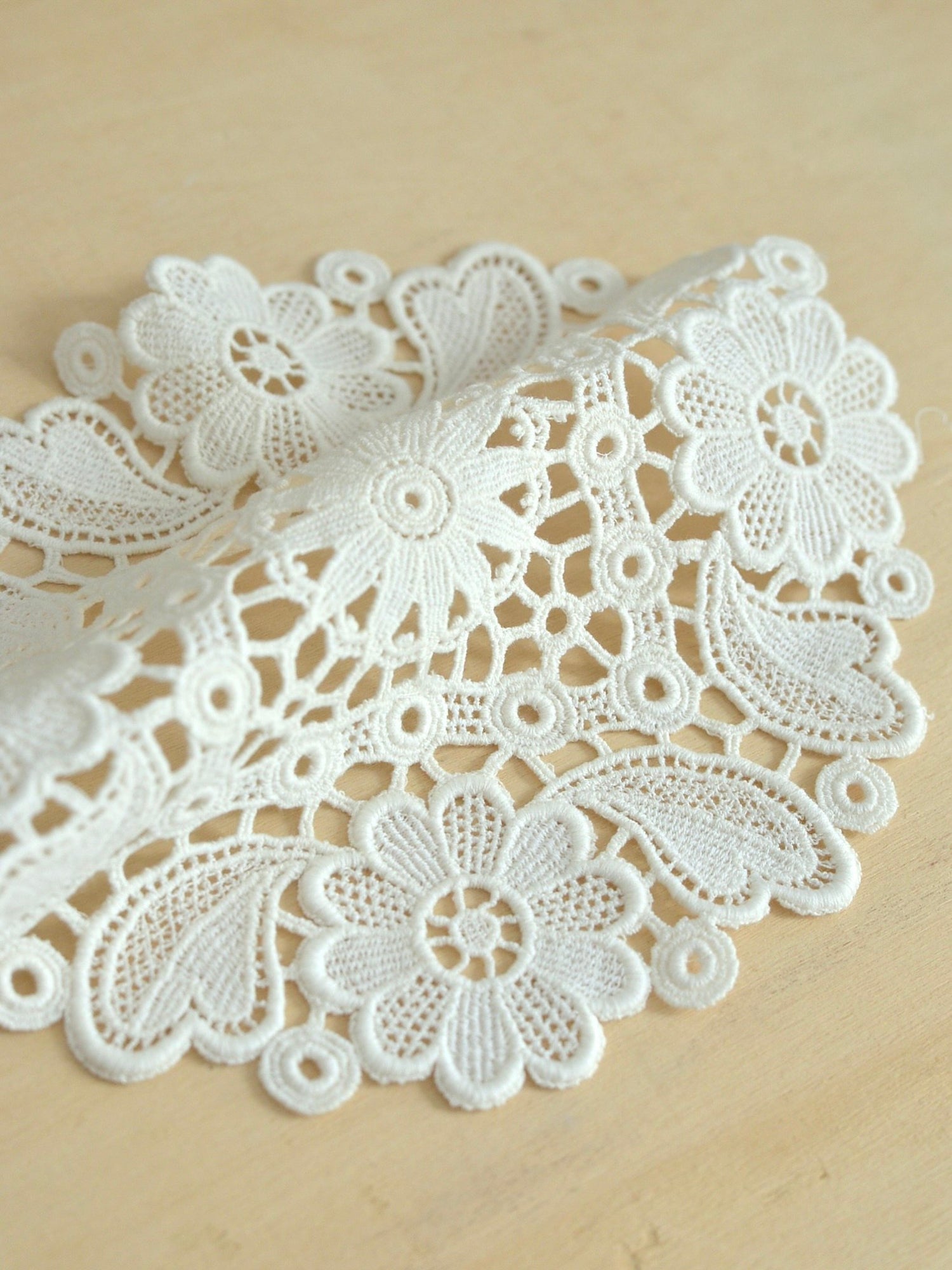 クロシェ レースドイリー 直径21cm